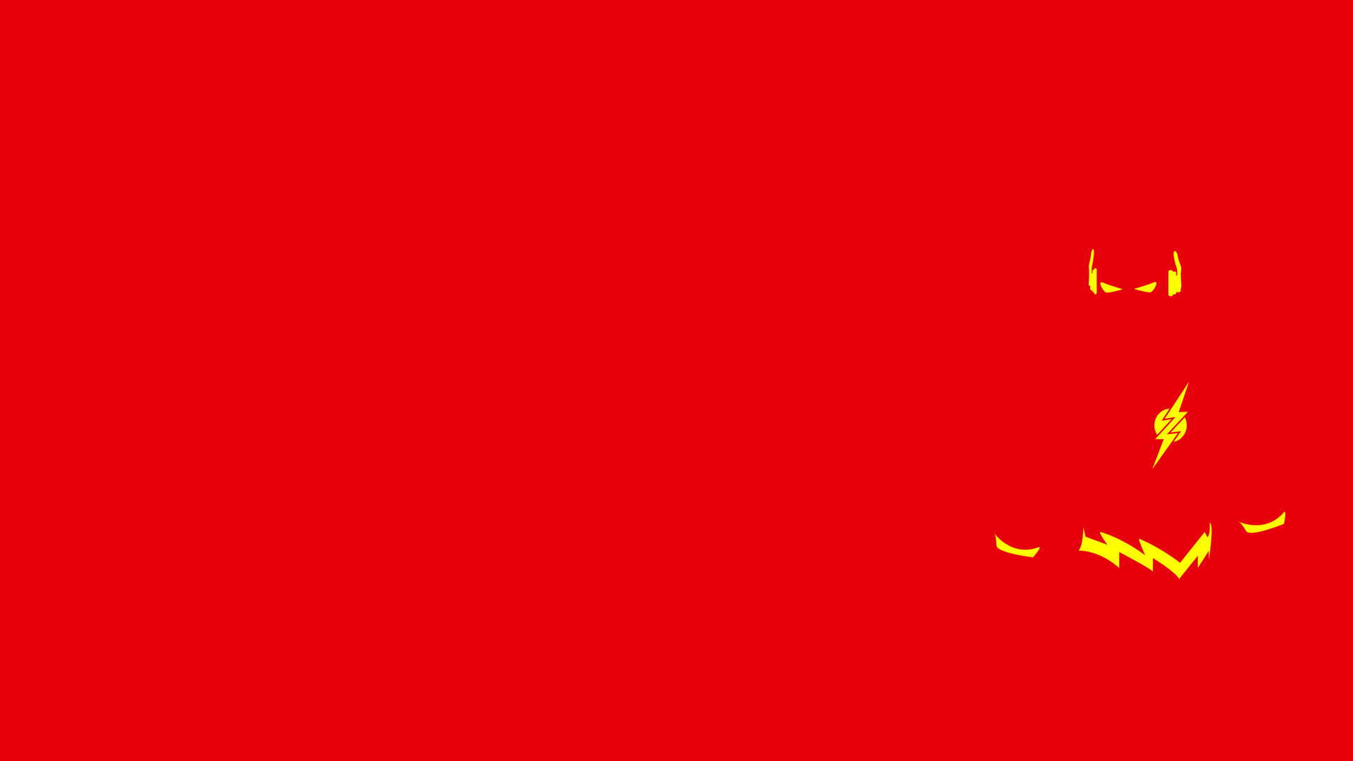 Flash, Minimalismo, Rosso, Full HD, sfondo Windows 11