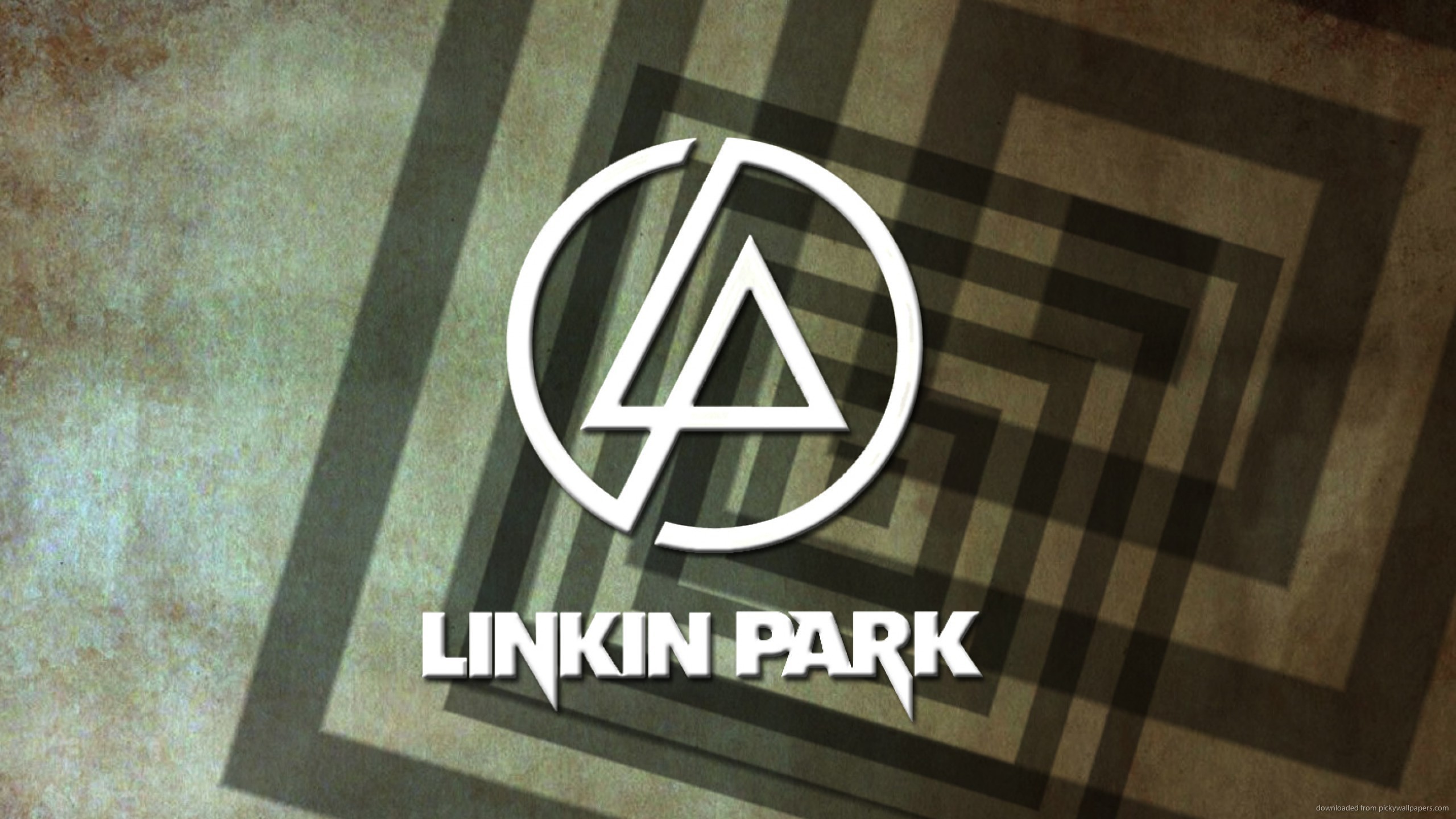 Logo Linkin Park, Linkin Park, Geometrico, Texture, 2560x1440, immagine di sfondo