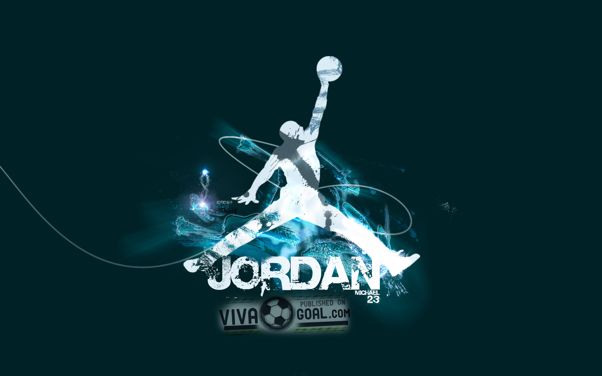 Jumpman, Air Jordan, Logo, Verde acqua, 1920x1200, immagine di sfondo