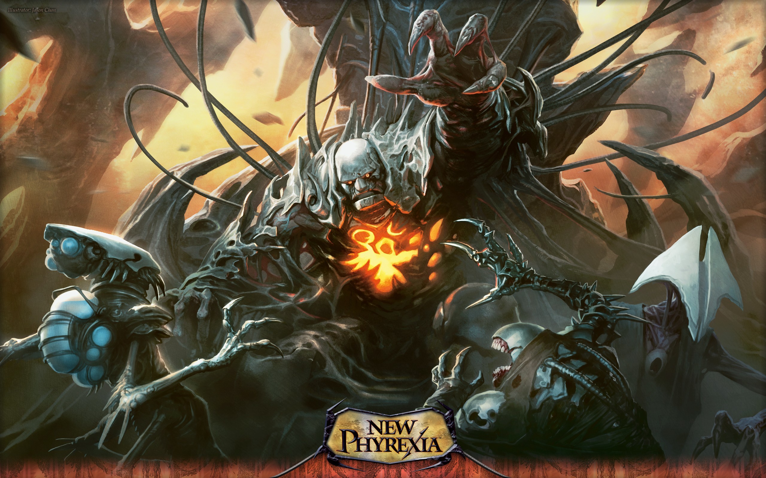 New Phyrexia, Magic: The Gathering, Phyrexia, Mostro, 2K 1600p, sfondo desktop