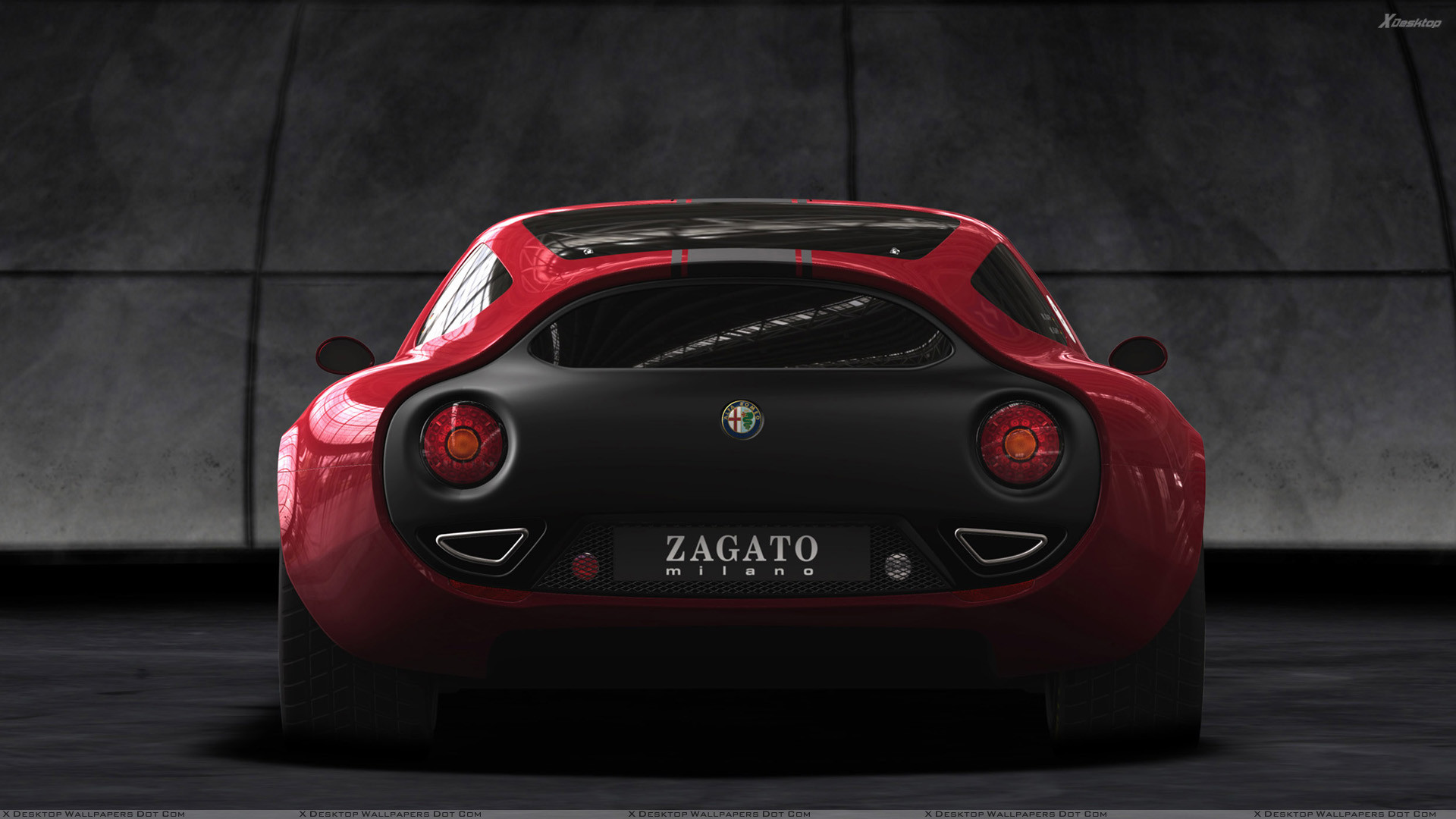 Alfa Romeo TZ3 Corsa, Zagato, Alfa Romeo, Vista posteriore, Full HD, wallpaper per portatile