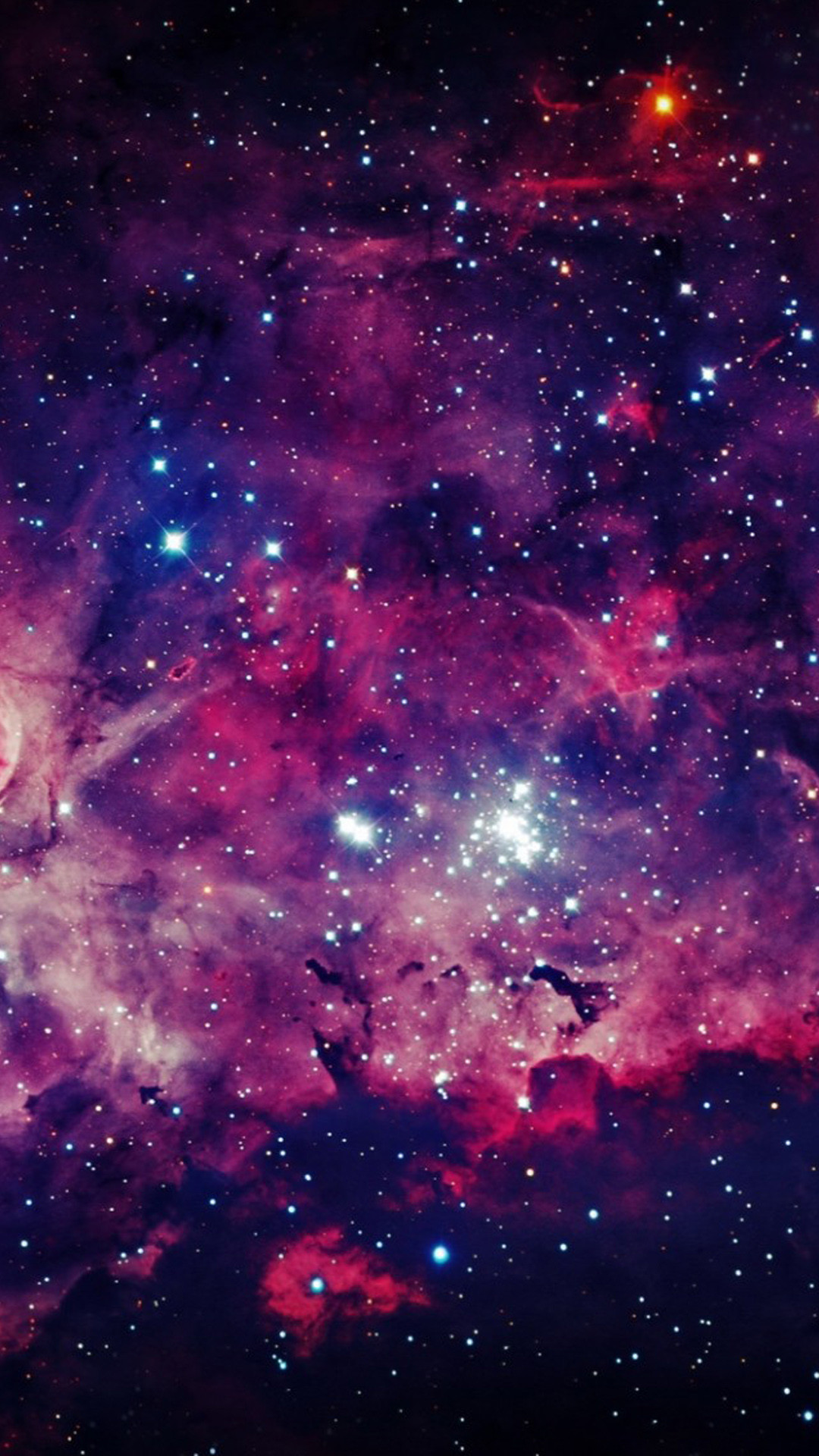 Nebulosa, Spazio, Stelle, Viola, schermata Home Galaxy S5