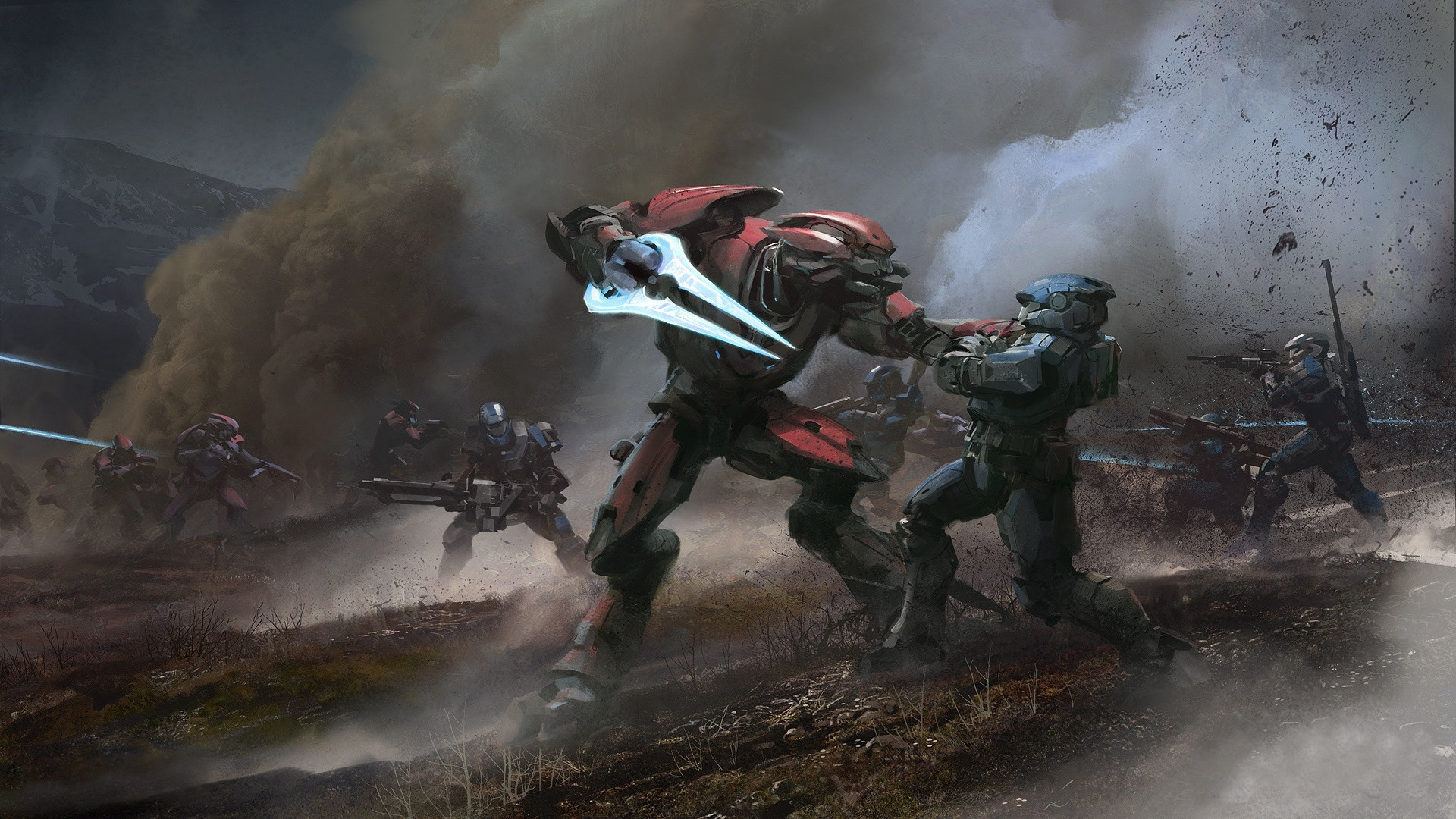 Halo: Reach, Elite, Spada energetica, Spartan, Battaglia, Full HD, wallpaper per PC