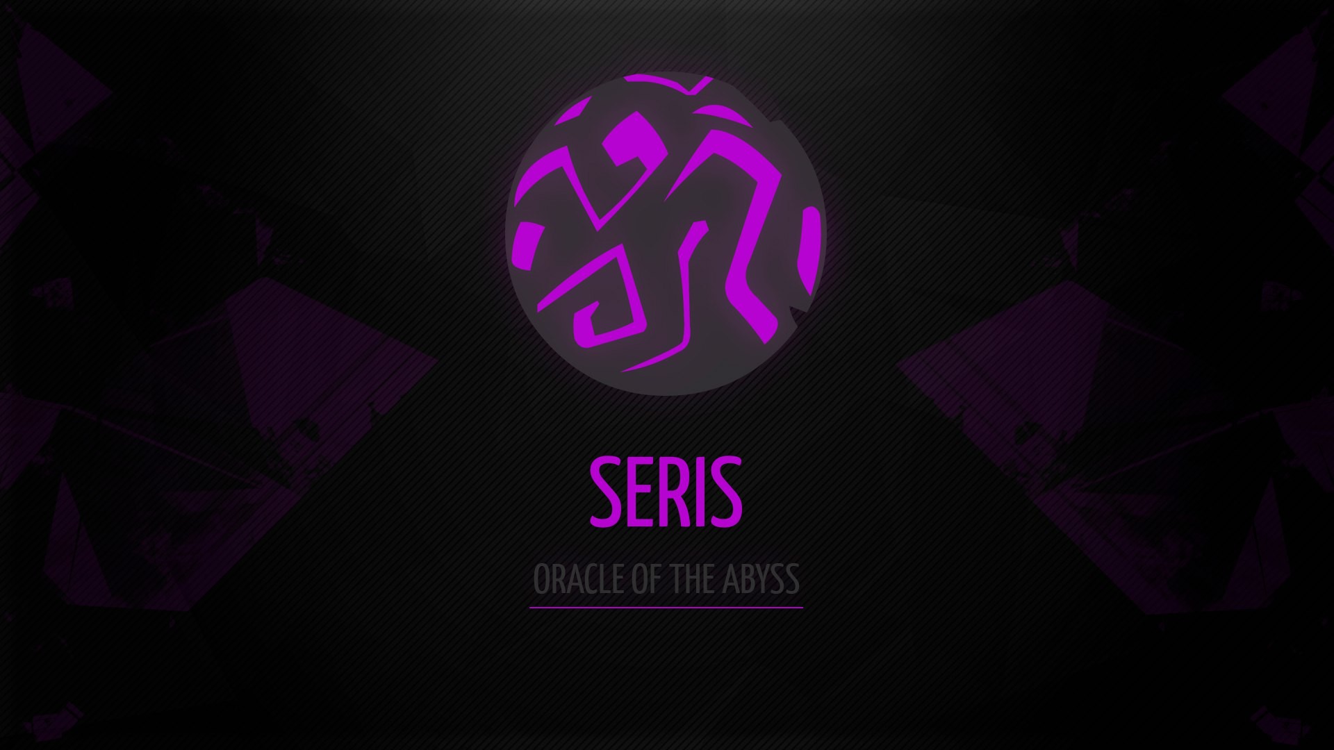 Seris, Oracle of the Abyss, Paladins, Sfondo nero, 1920x1080, wallpaper desktop