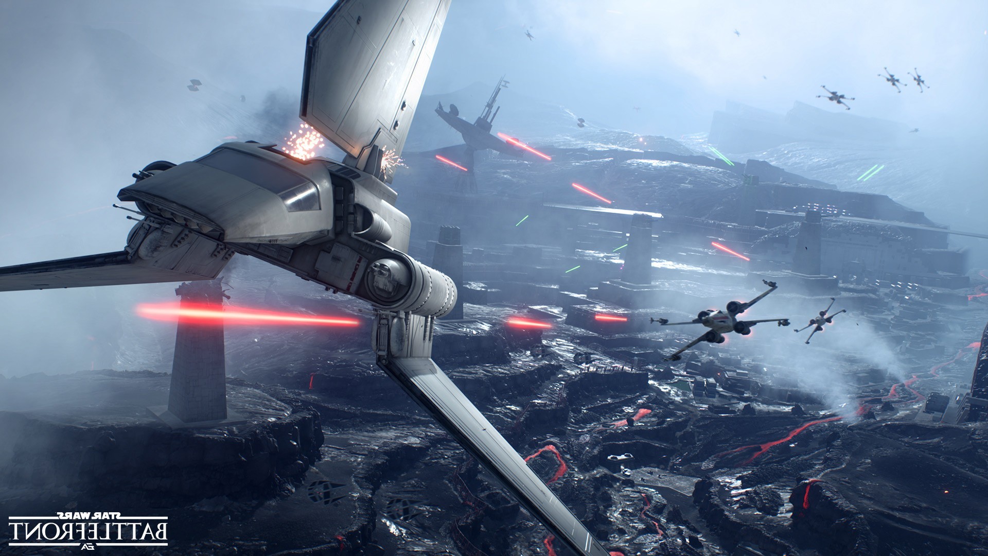 Star Wars Battlefront, Navetta imperiale, Sullust, Battaglia, 1920x1080, wallpaper desktop