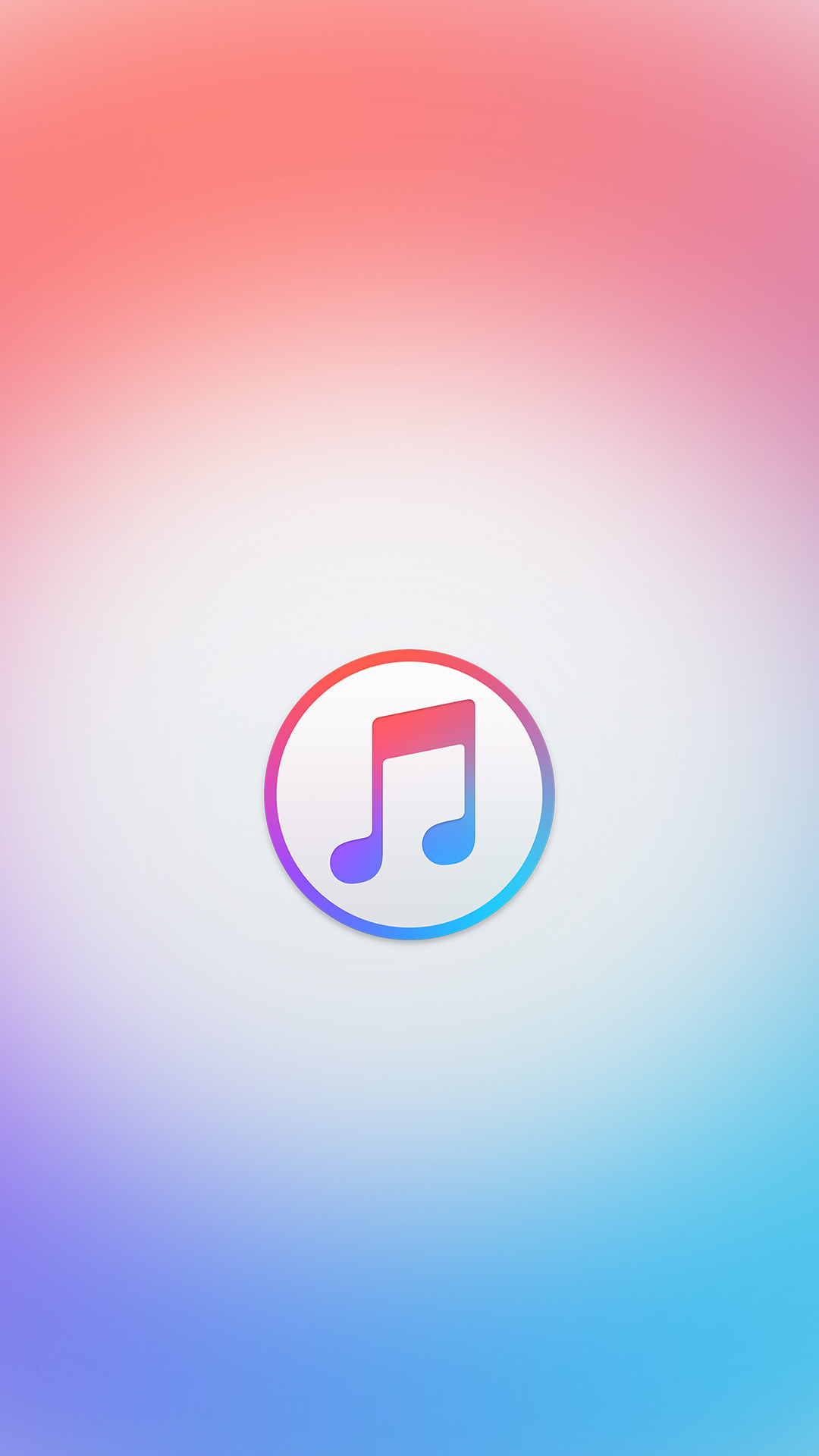 Apple Music, iTunes, Logo, Gradiente, Full HD, sfondo per iPhone e Android