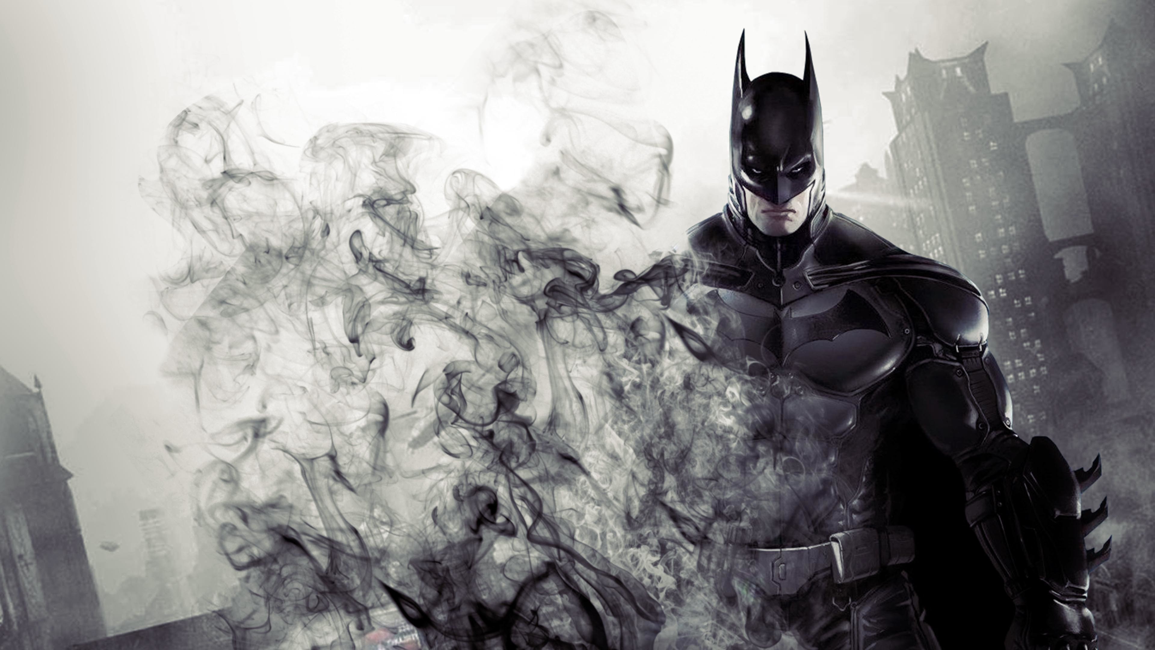 Batman, Batman: Arkham Origins, Fumo, DC Comics, 16:9 4K, sfondo widescreen