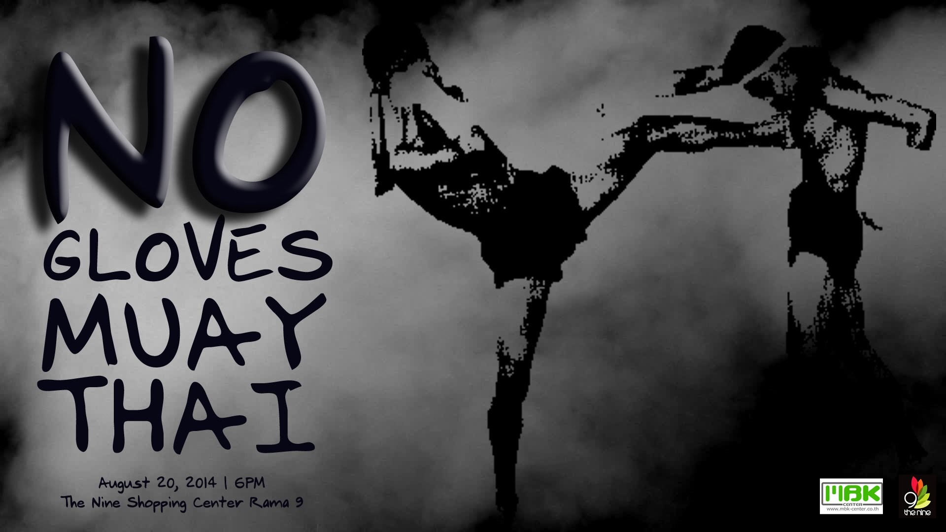 No Gloves Muay Thai, Silhouette, Poster, 1920x1080, sfondo per PC