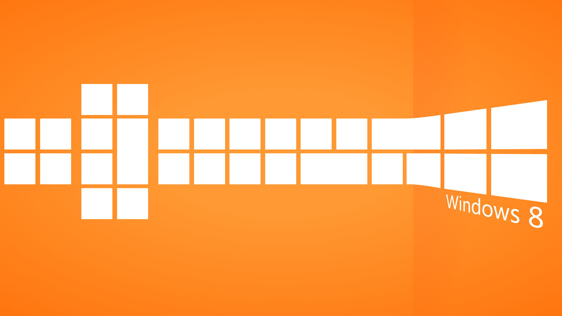 Windows 8, Tessere, Arancione, Interfaccia Metro, Full HD, wallpaper per computer