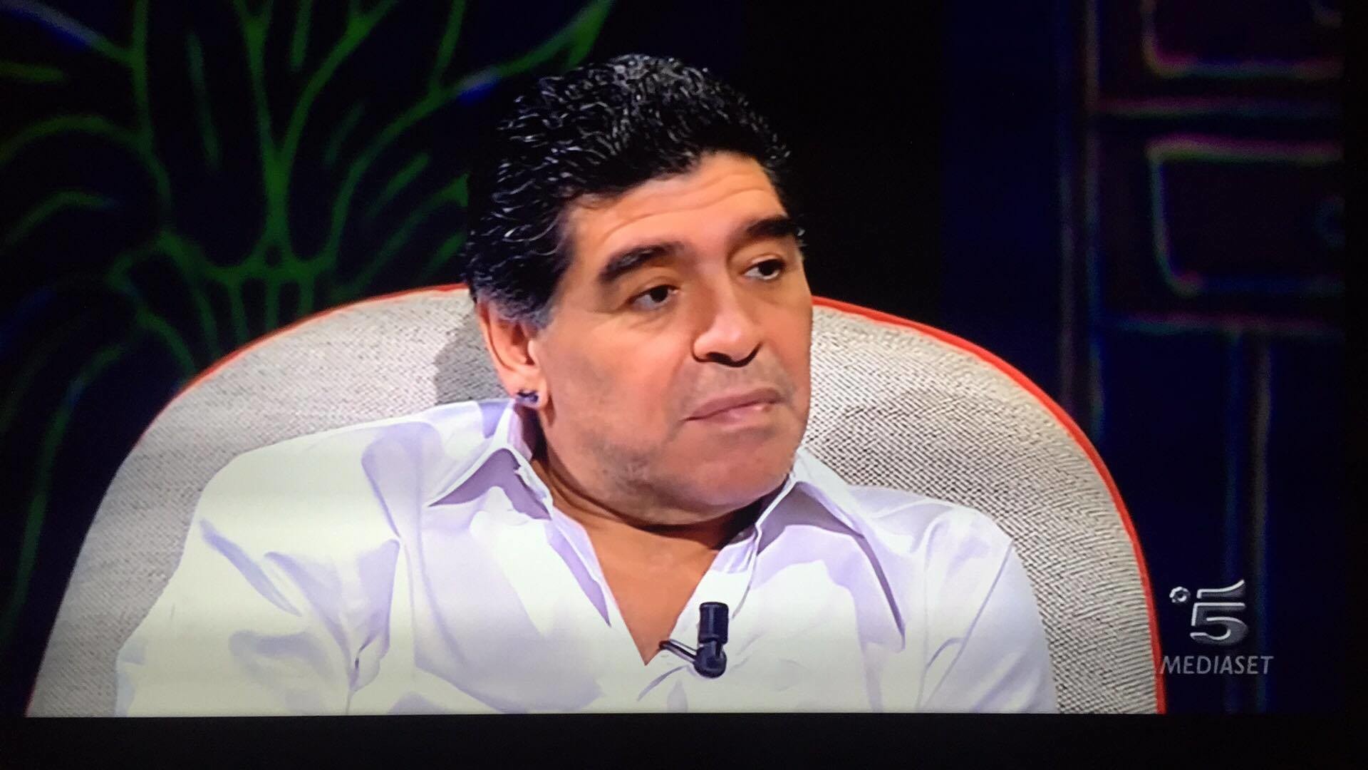 Diego Armando Maradona, Intervista, Mediaset, Canale 5, 1920x1080, wallpaper desktop