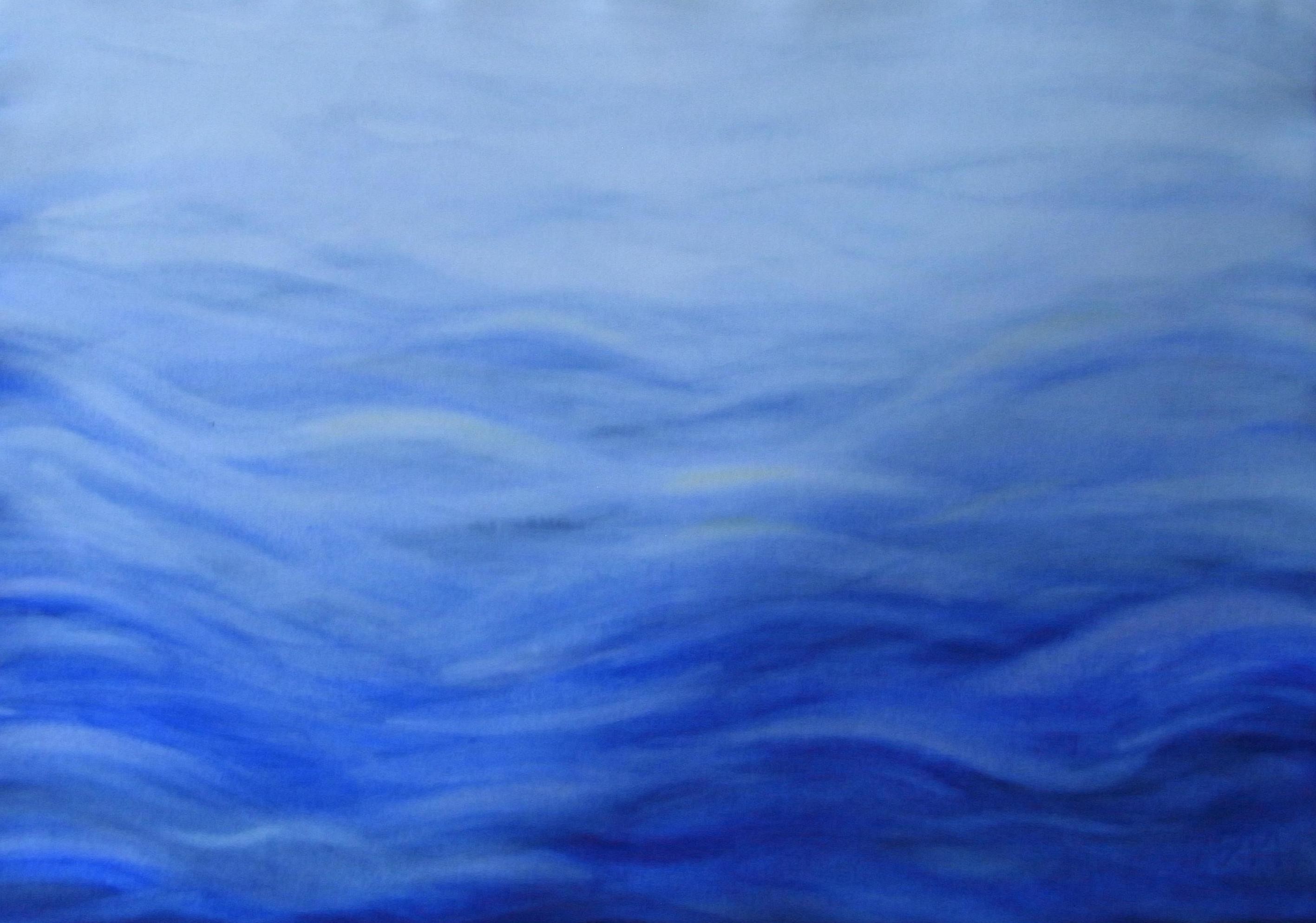 Onde, Texture, Blu, 2K, sfondo per PC