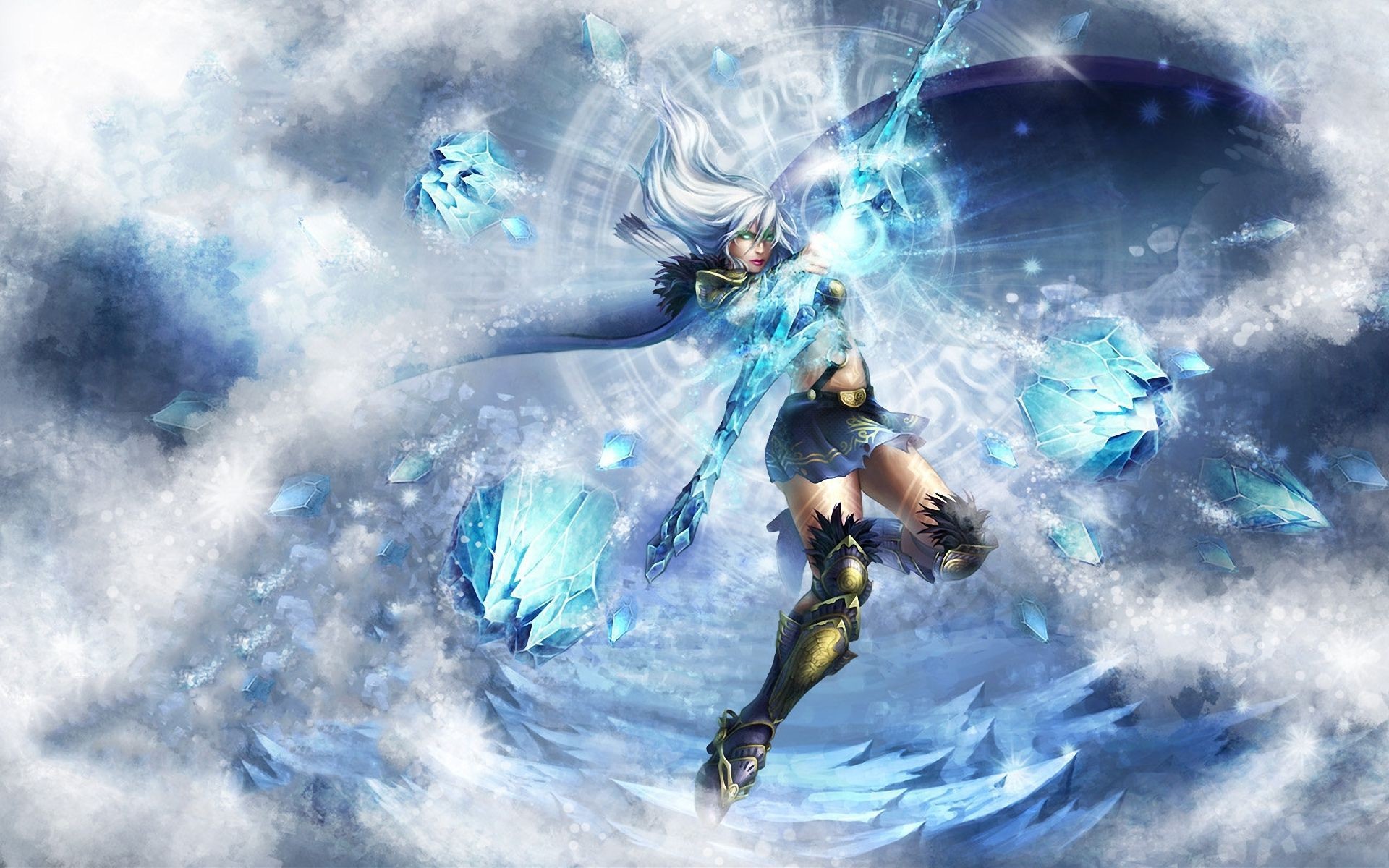 Janna, League of Legends, Ghiaccio, Bianco, 1920x1200, immagine di sfondo