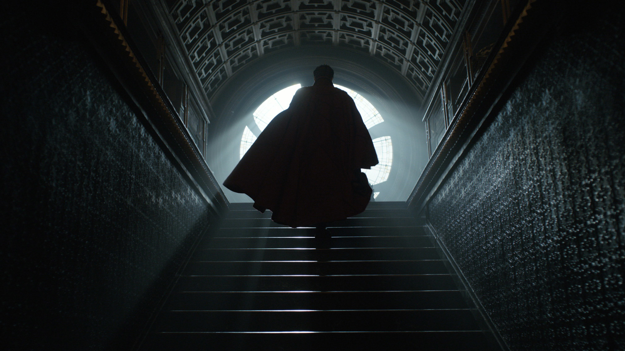 Doctor Strange, Kamar-Taj, Scalinata, Silhouette, Full HD, wallpaper per PC