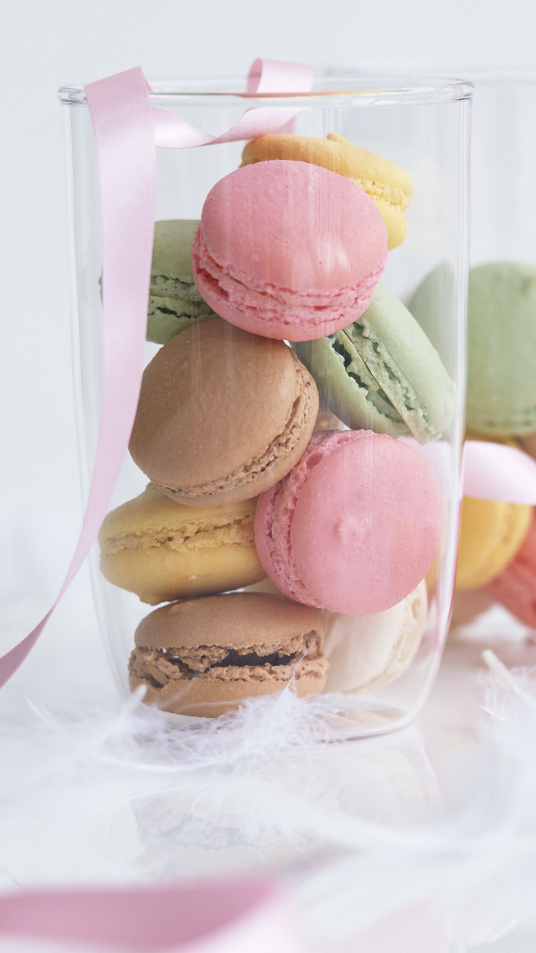 Macarons, Barattolo di vetro, Full HD, sfondo iPhone