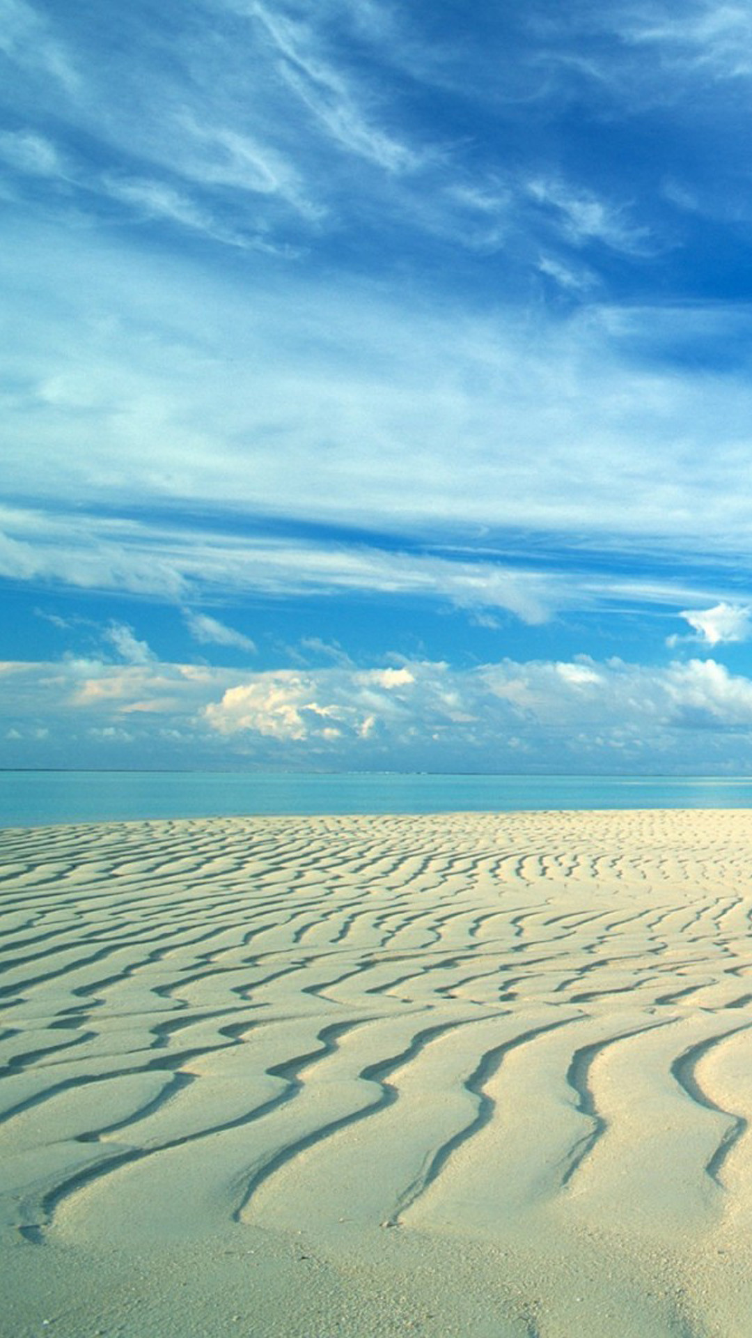 Cielo, Dune, Mare, Nuvole, Full HD, schermata di blocco del cellulare