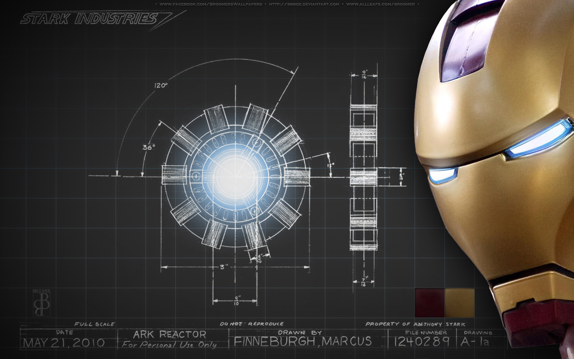 Iron Man, Reattore Arc, Progetto tecnico, Stark Industries, 16:10 Full HD, sfondo widescreen