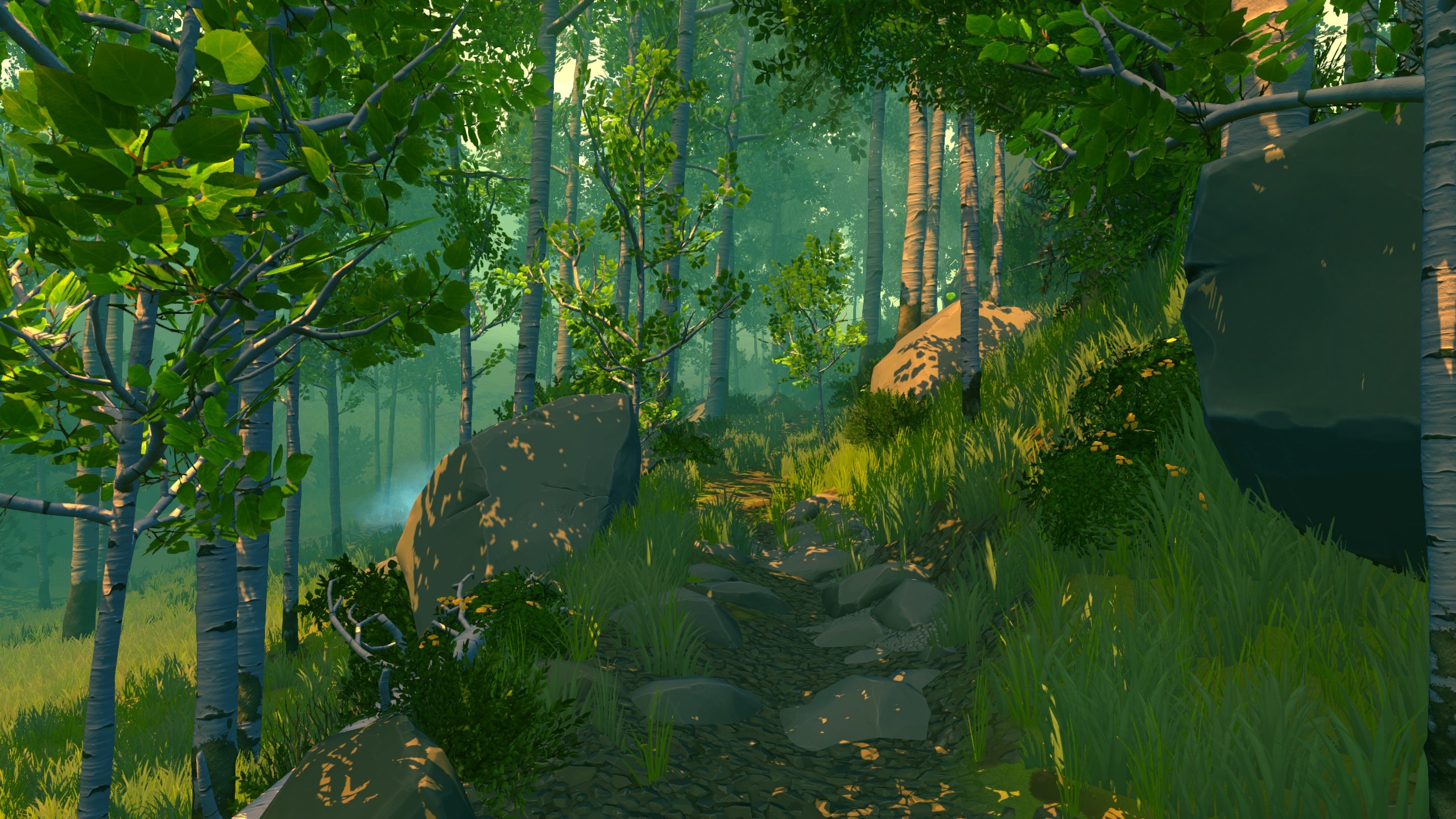 Firewatch, Bosco, Sentiero, Verde, 2560x1440, sfondo per PC