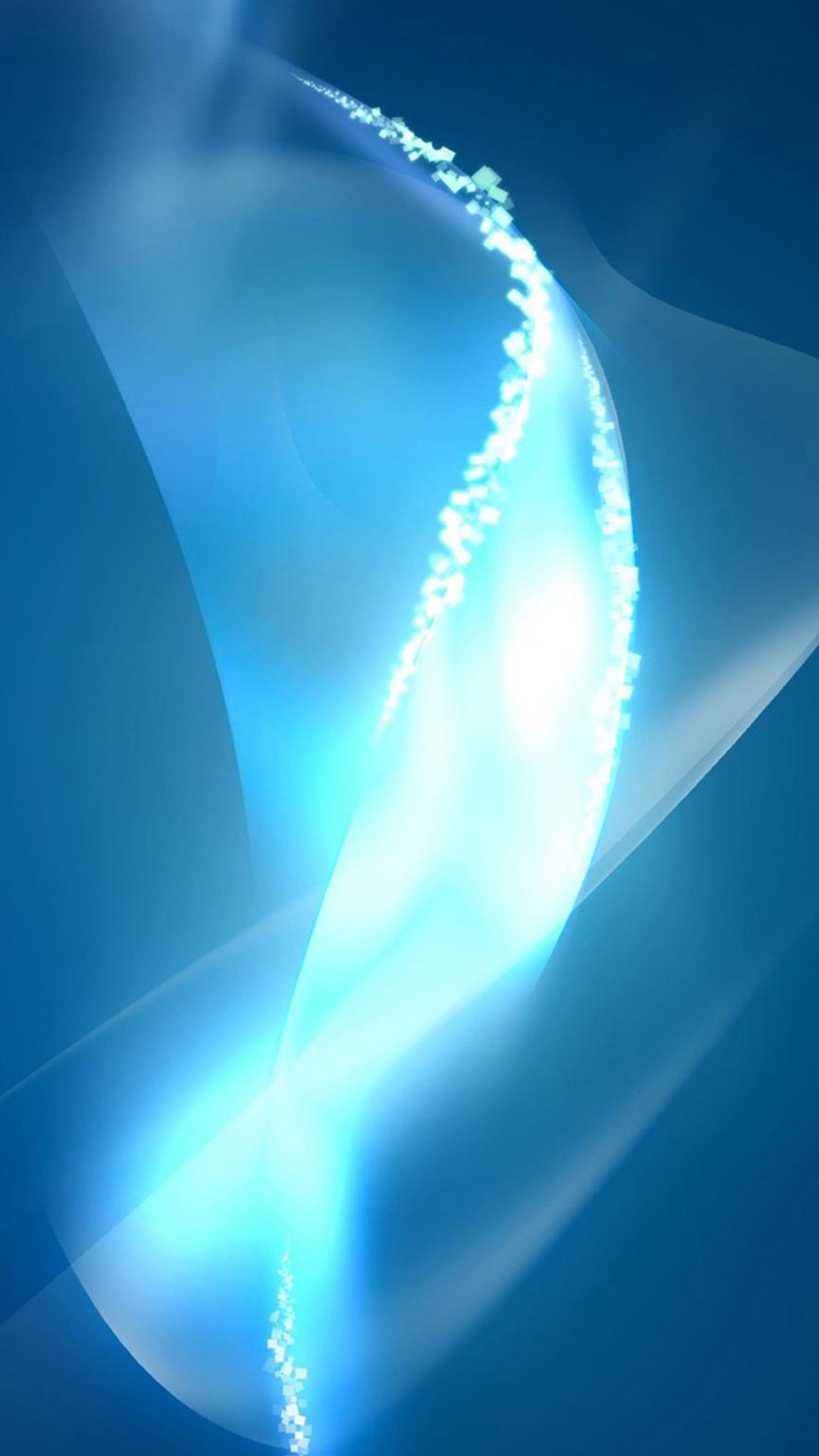 Onda, Azzurro, Luce, Astratto, sfondo schermata di blocco Samsung Galaxy S6