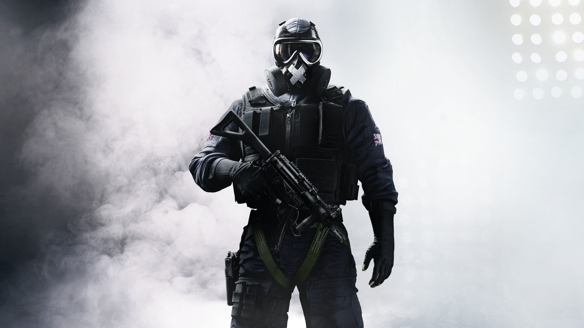 Tom Clancy's Rainbow Six Siege, Smoke, Maschera antigas, Fumo, Full HD, sfondo Windows 11