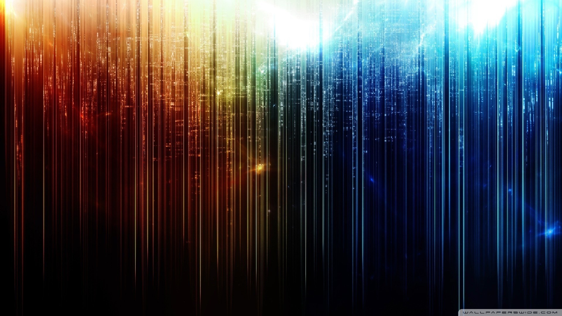 Linee luminose, Colori, Astratto, Digitale, 1920x1080, immagine di sfondo