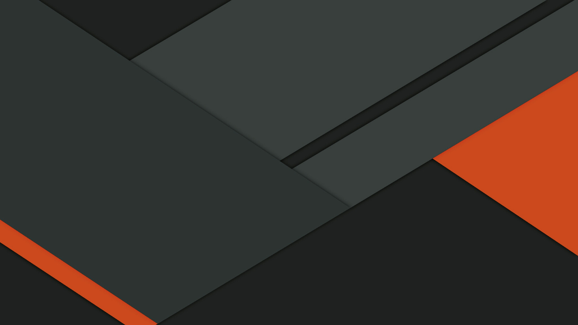 Material design, Geometrico, Grigio e arancione, Full HD, sfondo per PC
