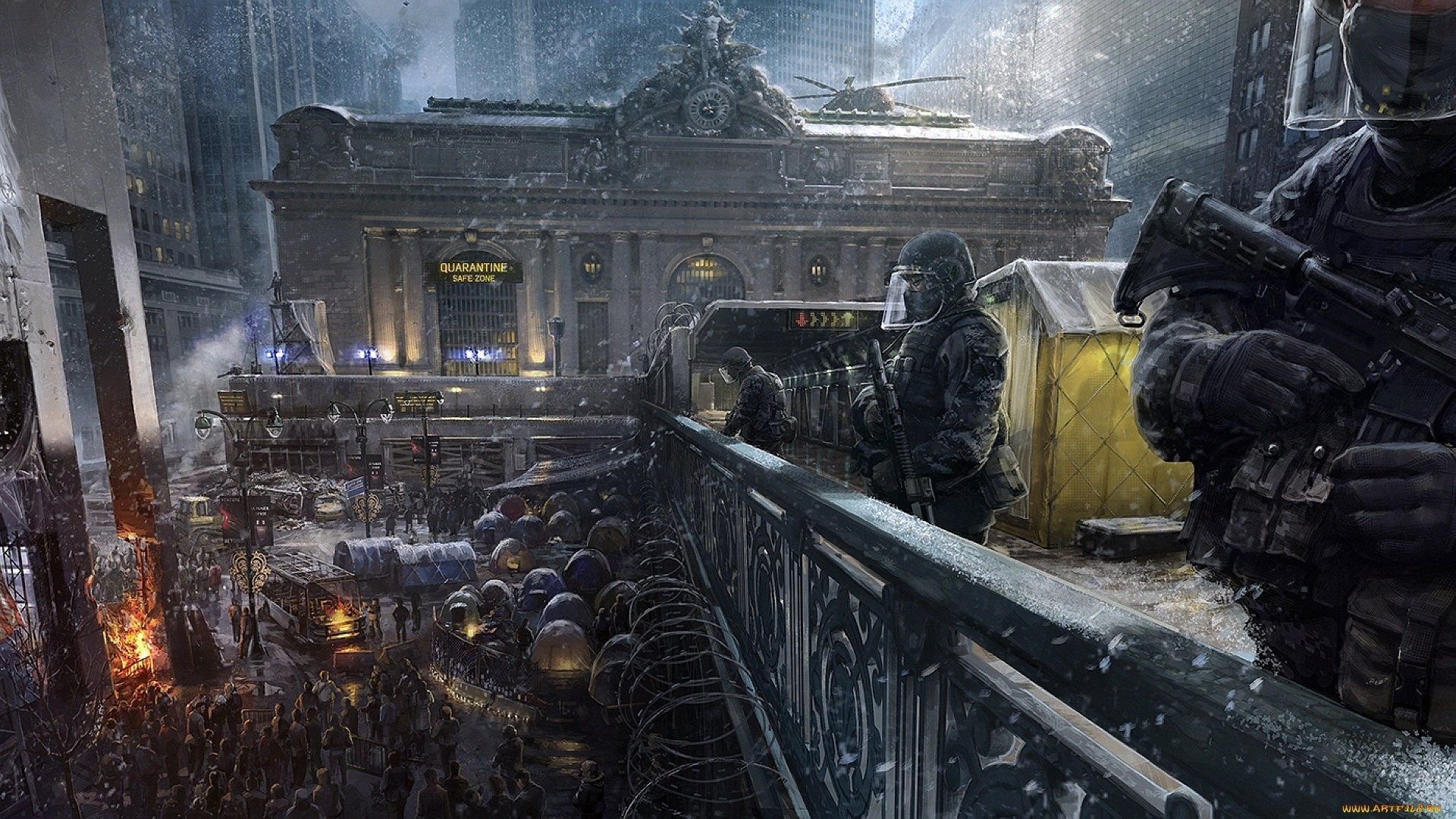 Tom Clancy's The Division, Grand Central Terminal, Agenti, Neve, sfondo desktop 1080p