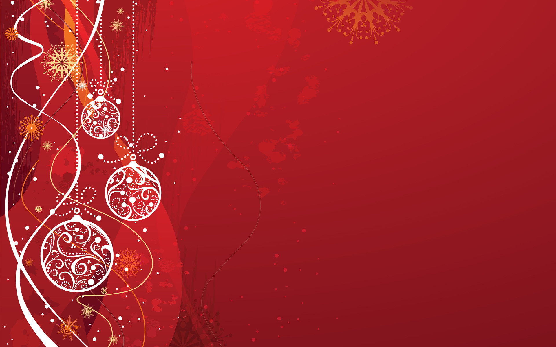 Palline di Natale, Decorazioni, Sfondo rosso, Ornamenti, Full HD, wallpaper per PC