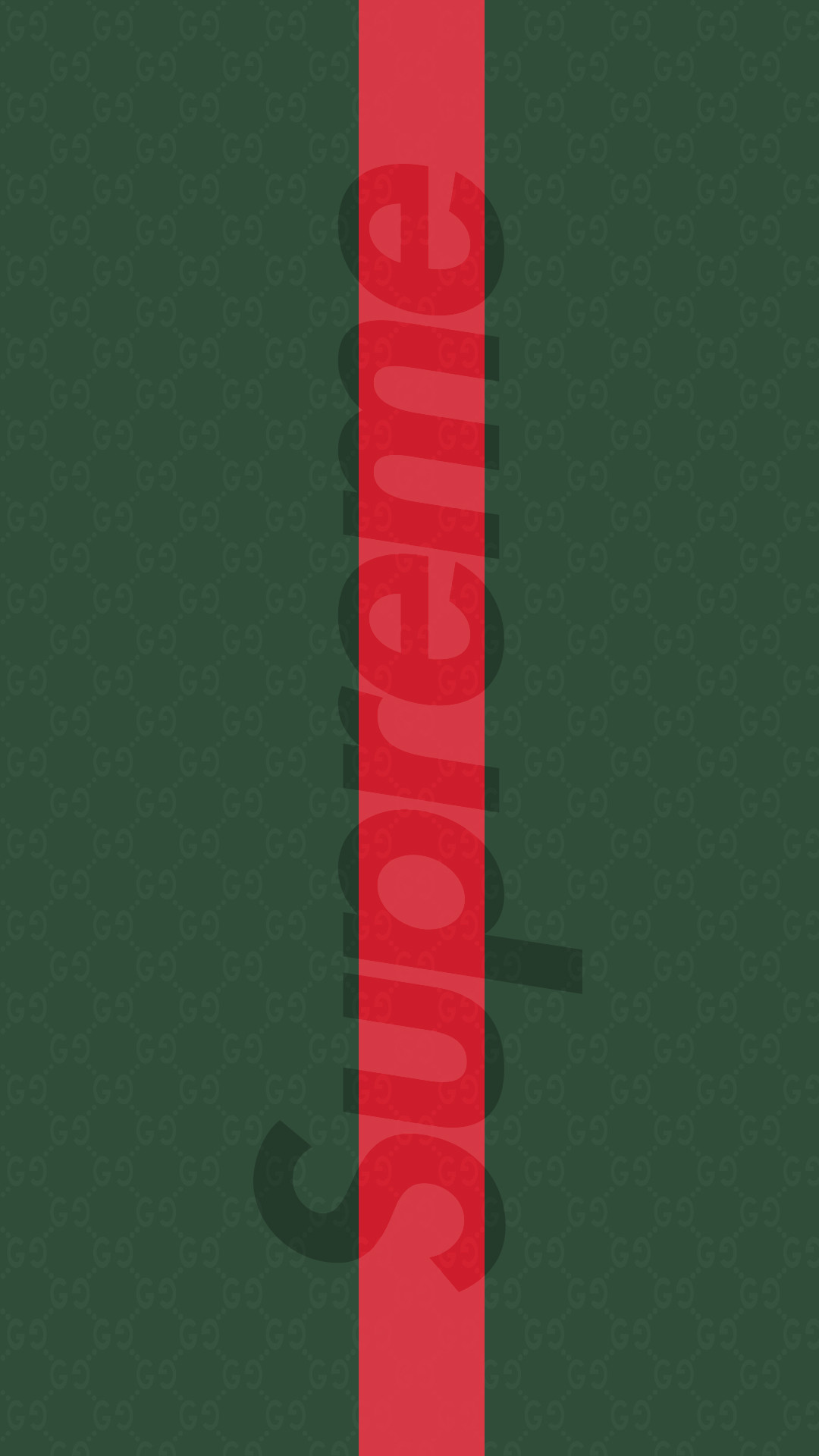 Supreme, Gucci, Righe verdi e rosse, Full HD, sfondo per iPhone e Android