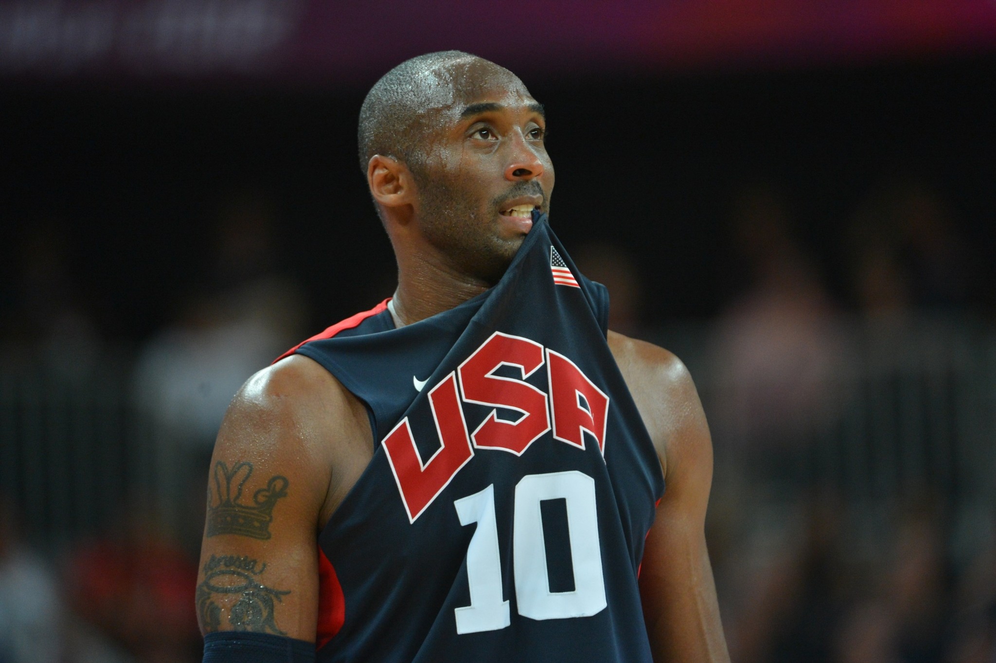 Kobe Bryant, Nazionale USA, Maglia numero 10, Primo piano, Full HD, wallpaper per computer