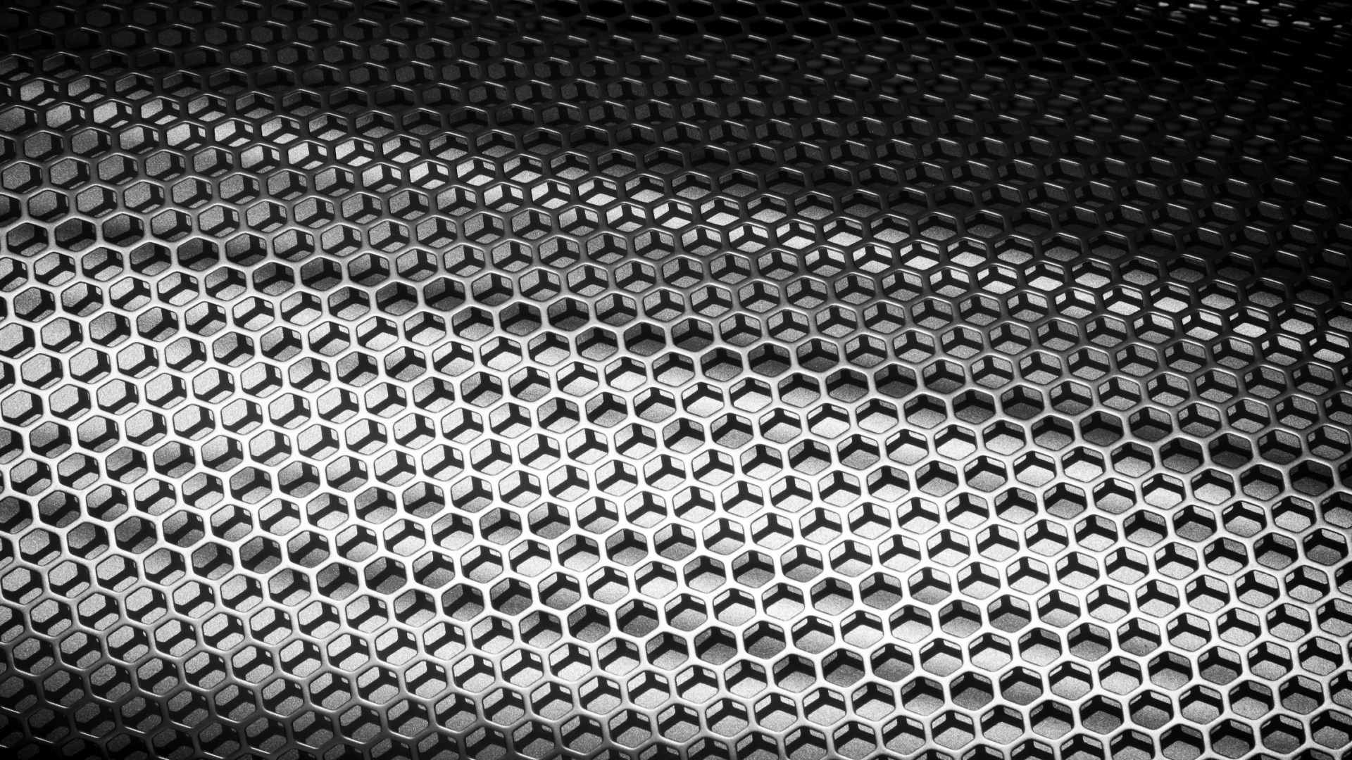 Griglia esagonale, Metallo, Texture, Luce, Full HD, wallpaper desktop