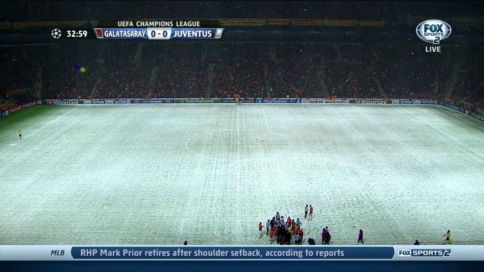 Galatasaray-Juventus, UEFA Champions League, Neve, Stadio, Full HD, wallpaper per PC