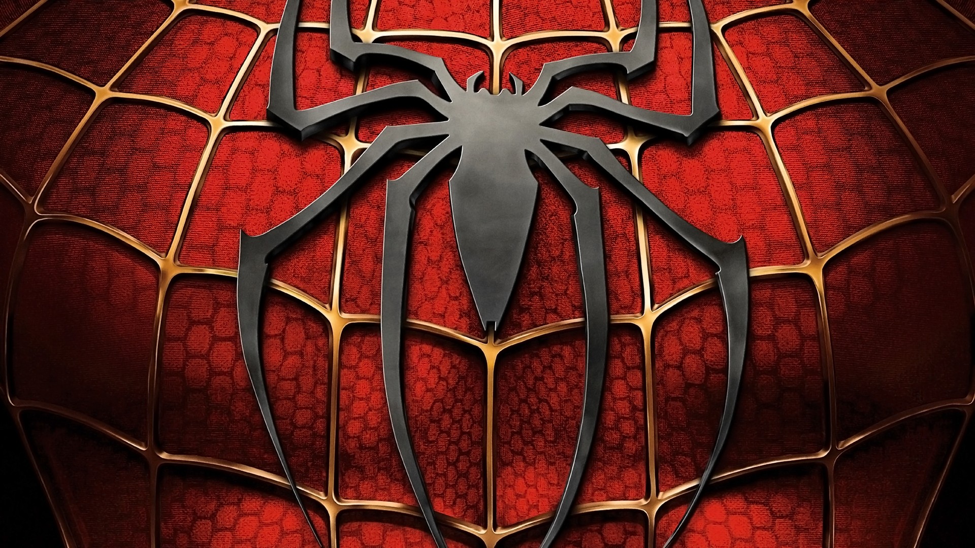 Logo di Spider-Man, Costume, Ragno, Rosso, 16:9 Full HD, wallpaper widescreen