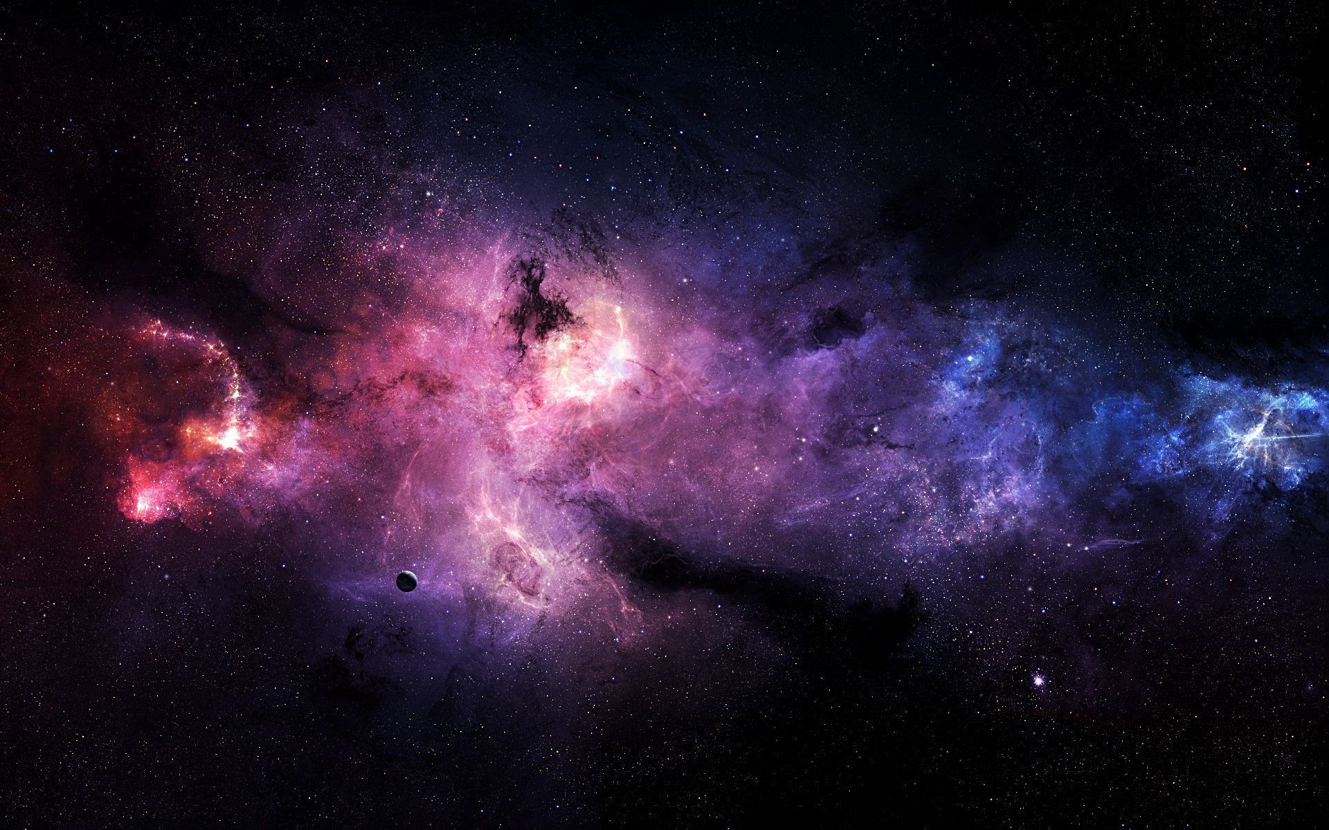 Nebulosa, Spazio, Rosa, Stelle, 1920x1200, sfondo per PC