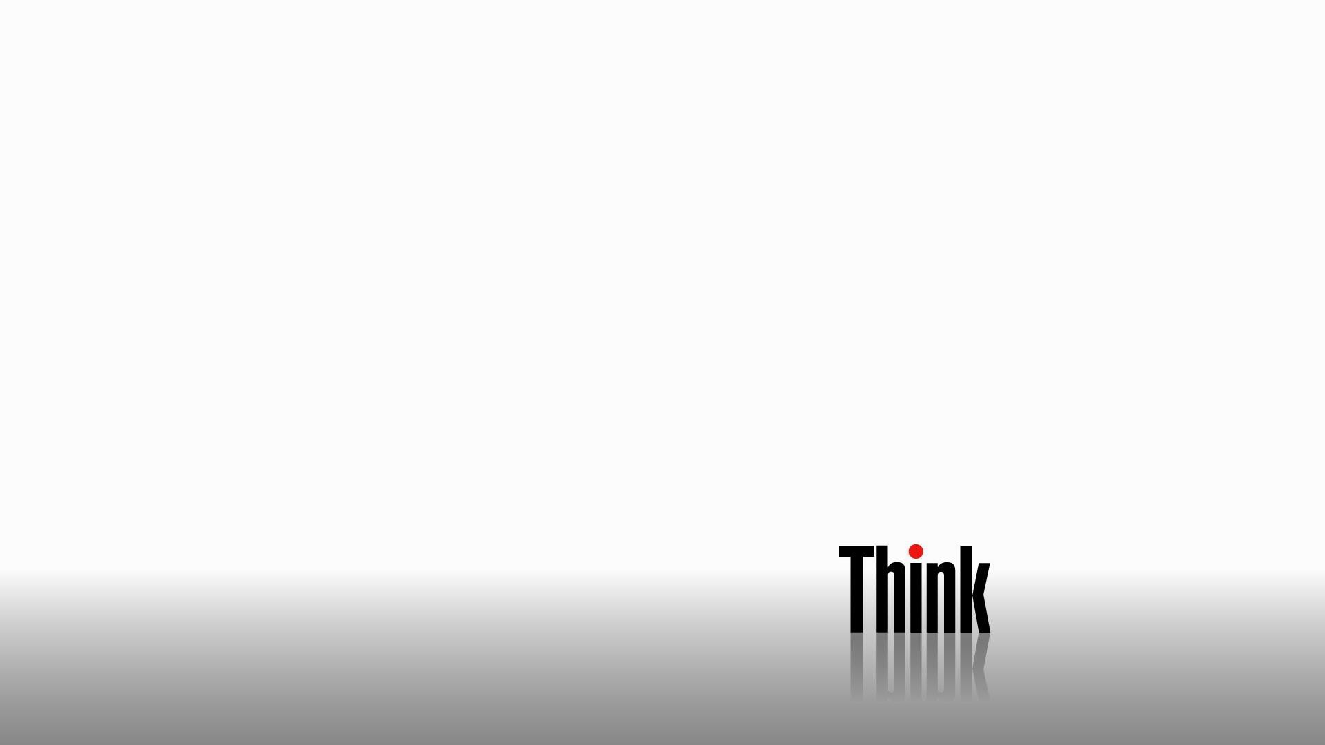 Lenovo ThinkPad, Think, Logo, Minimalista, 1920x1080, sfondo per PC
