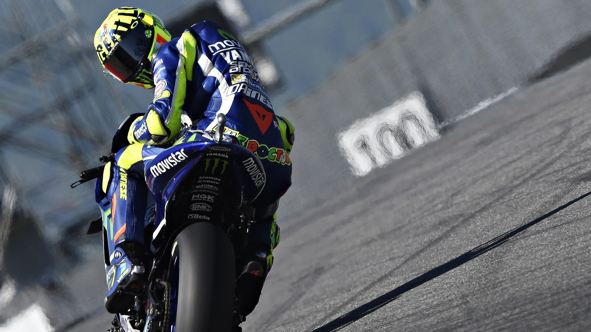 Valentino Rossi, Yamaha, MotoGP, Movistar, Full HD, sfondo per portatile