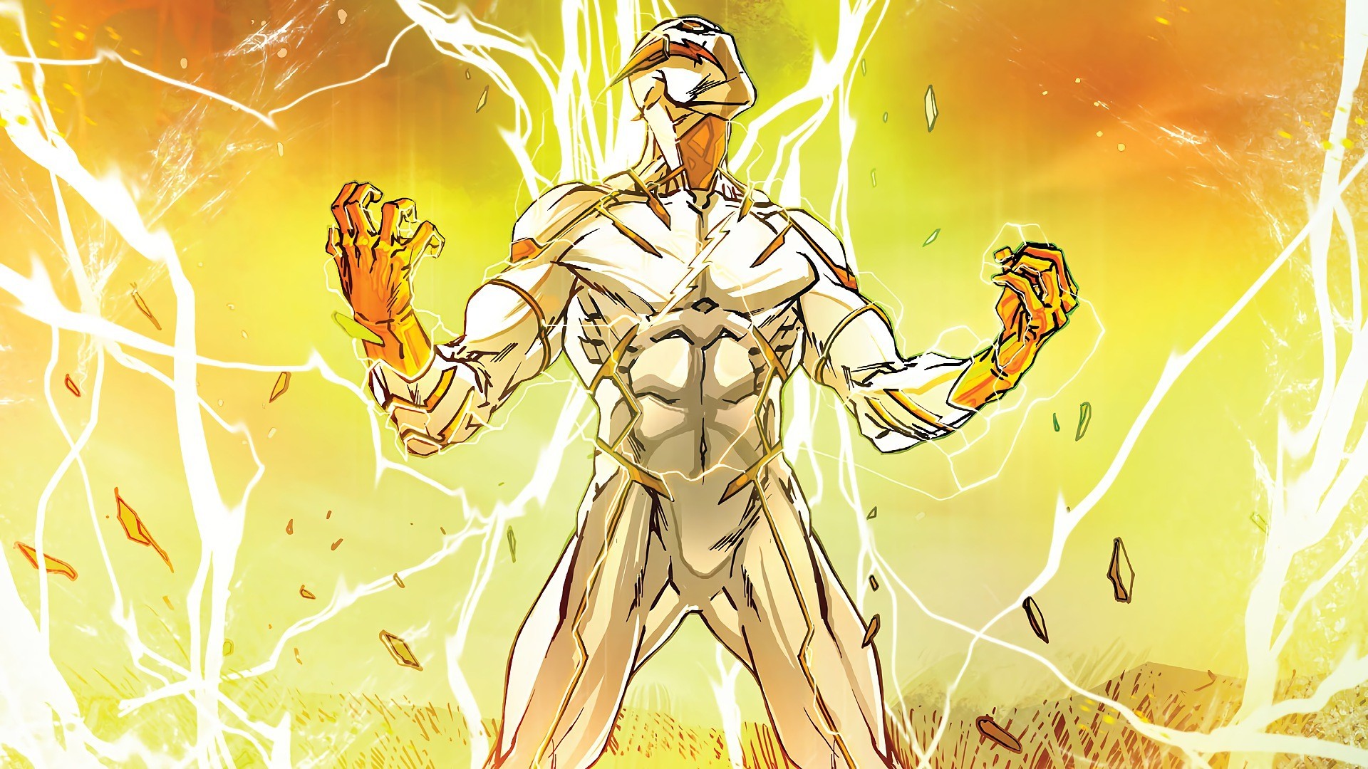 Godspeed, Fulmini, Fumetto, Giallo, 1920x1080, immagine di sfondo