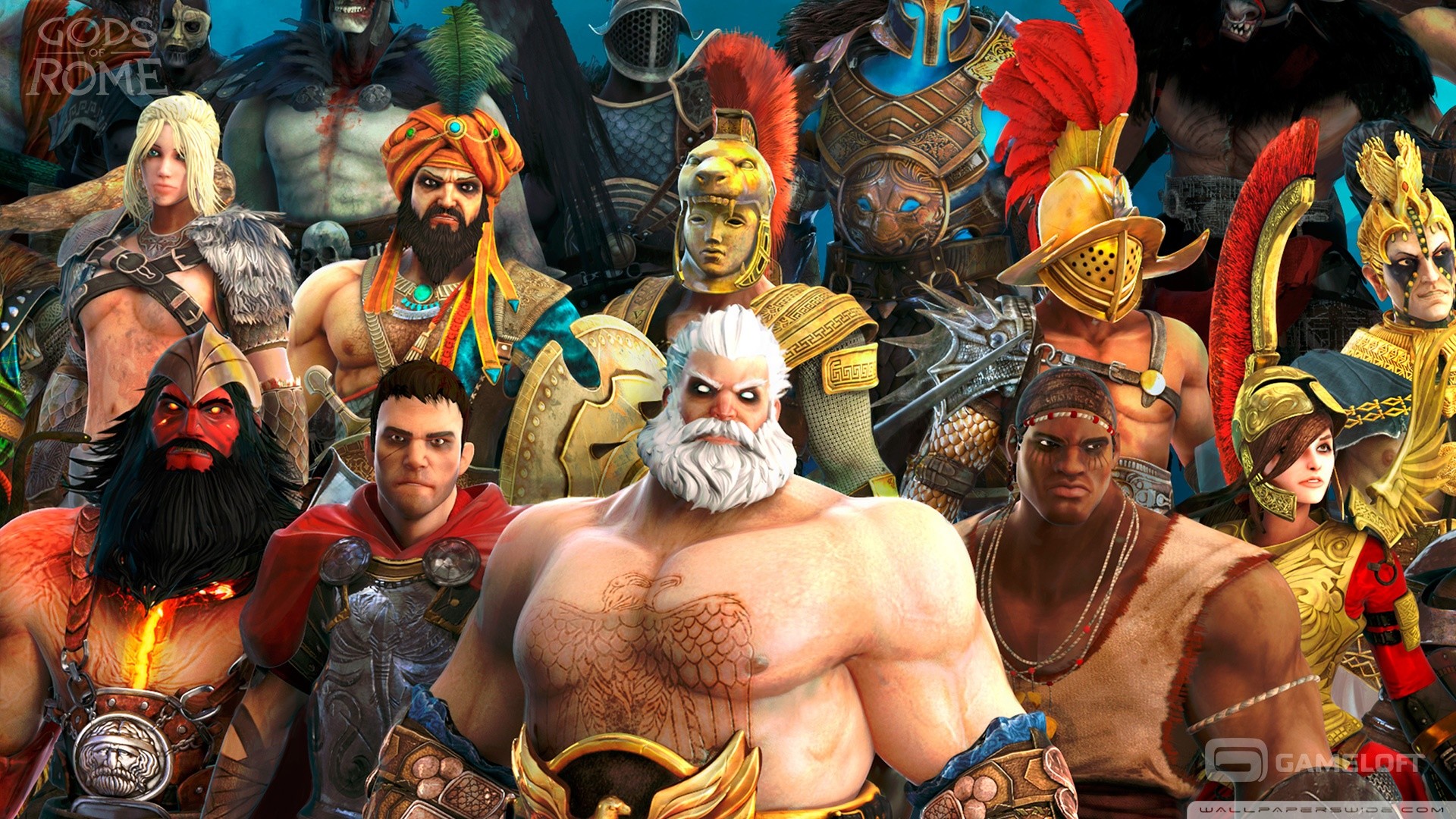 Gods of Rome, Gameloft, Videogioco, Gladiatori, 1920x1080, immagine di sfondo