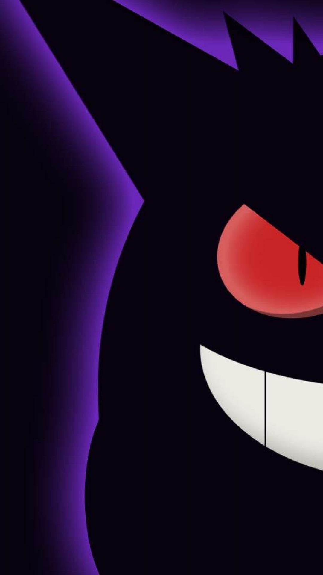 Gengar, Pokémon, Primo piano, Sorriso, Full HD, schermata di blocco del cellulare