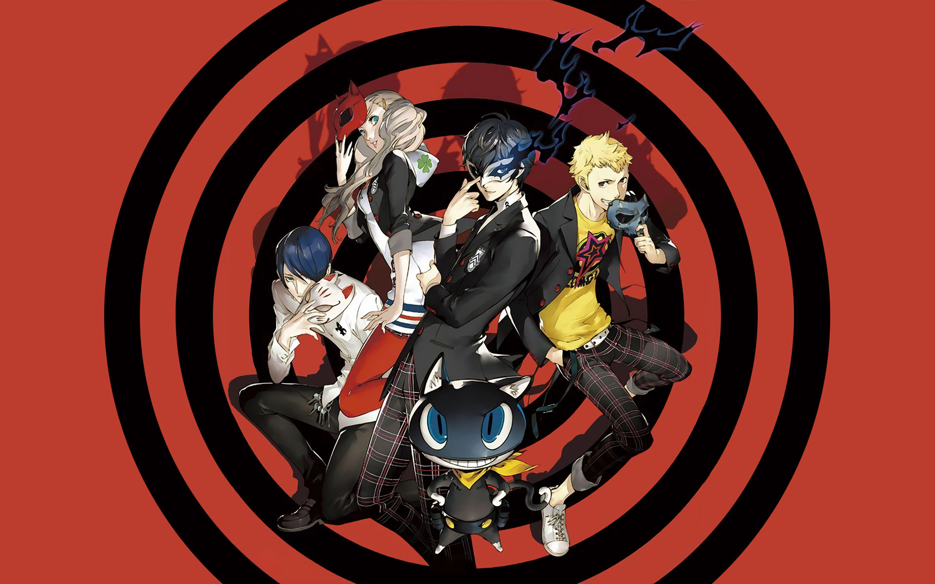 Phantom Thieves, Morgana, Persona 5, Bersaglio, 1920x1200, immagine di sfondo