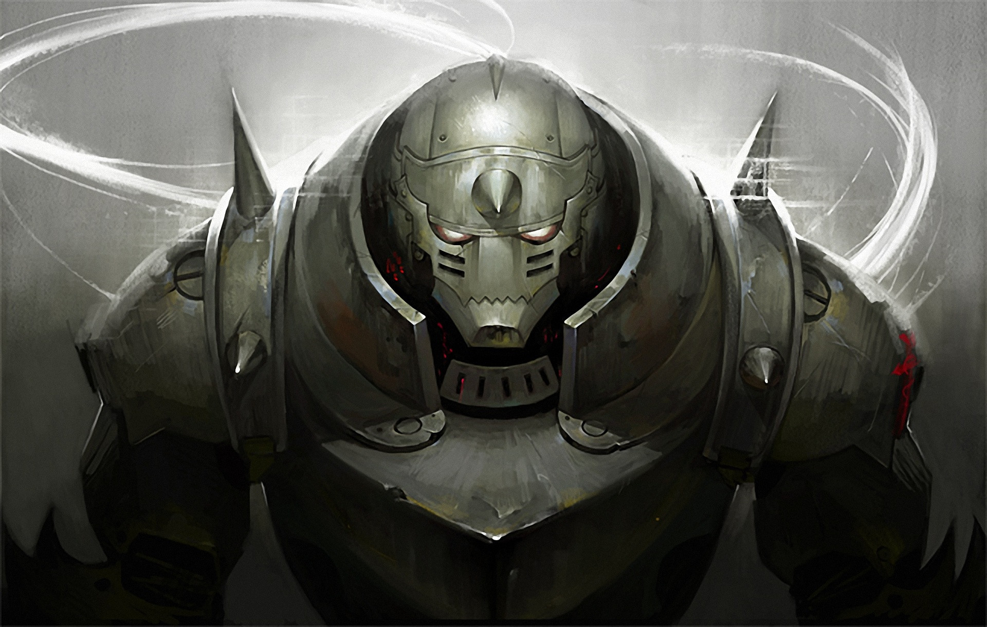 Alphonse Elric, Fullmetal Alchemist: Brotherhood, Armatura, Grigio, sfondo desktop Full HD