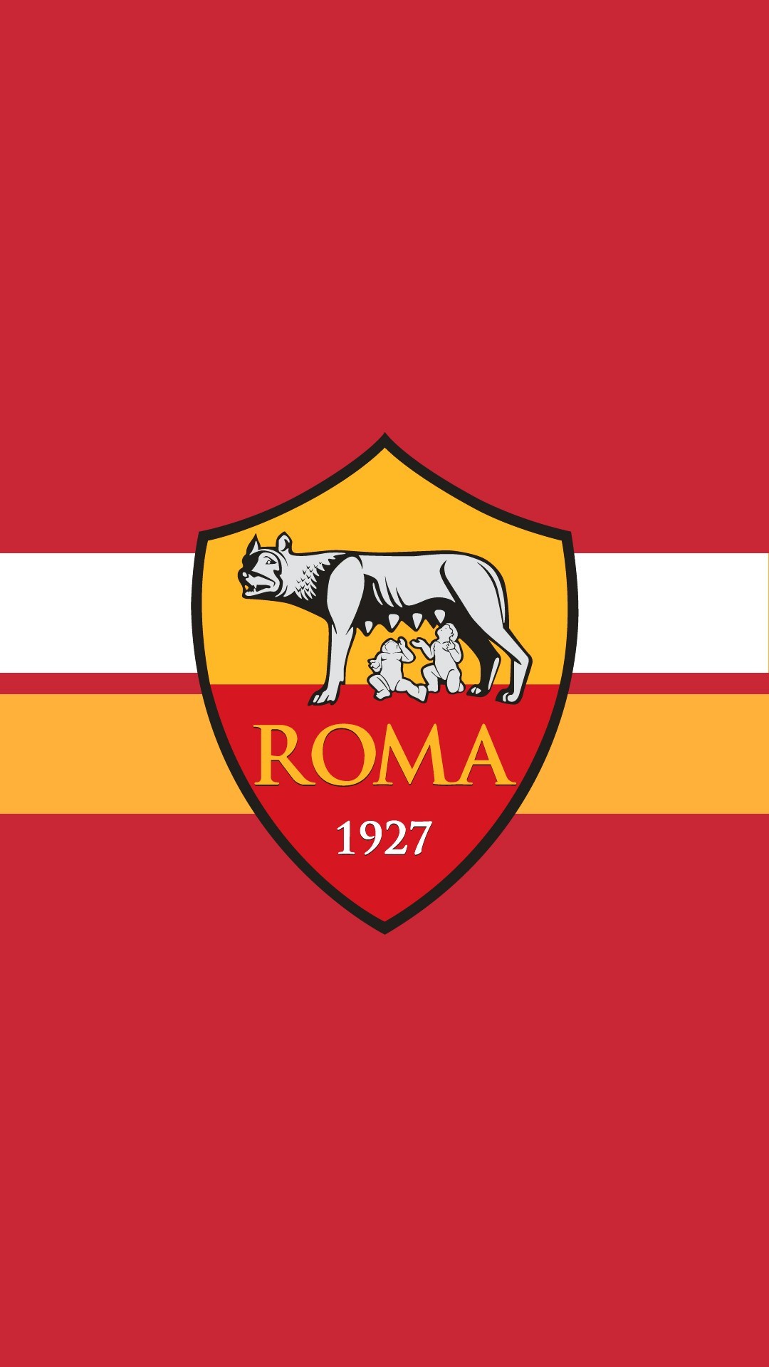 Stemma AS Roma, AS Roma, Giallorosso, Full HD, schermata di blocco del cellulare