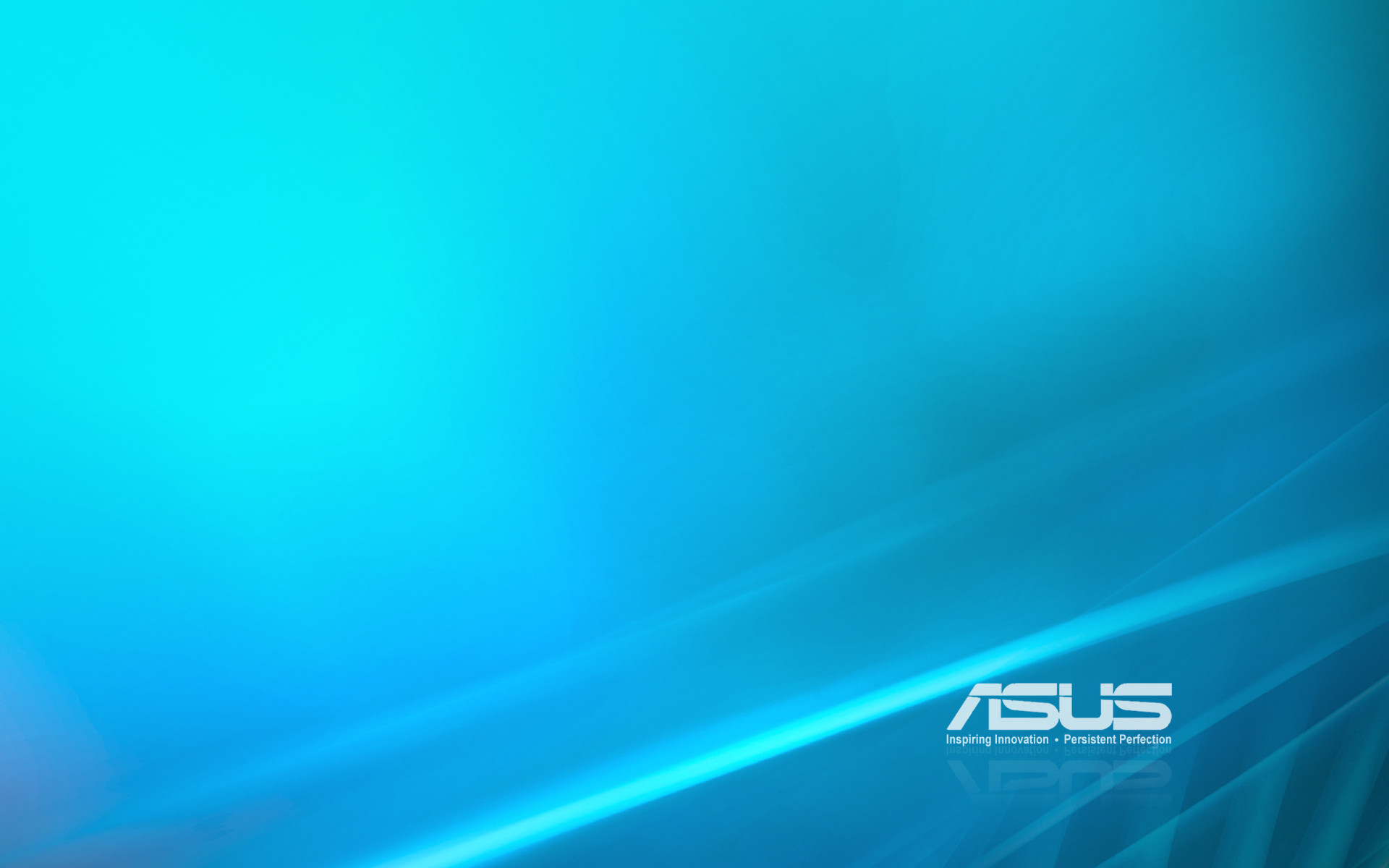 ASUS, Logo, Azzurro, Onde luminose, Full HD, sfondo desktop