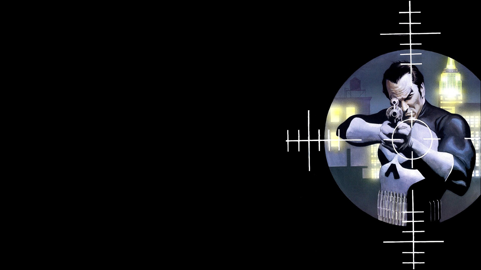 Frank Castle, The Punisher, Mirino, Fumetto, 1920x1080, immagine di sfondo