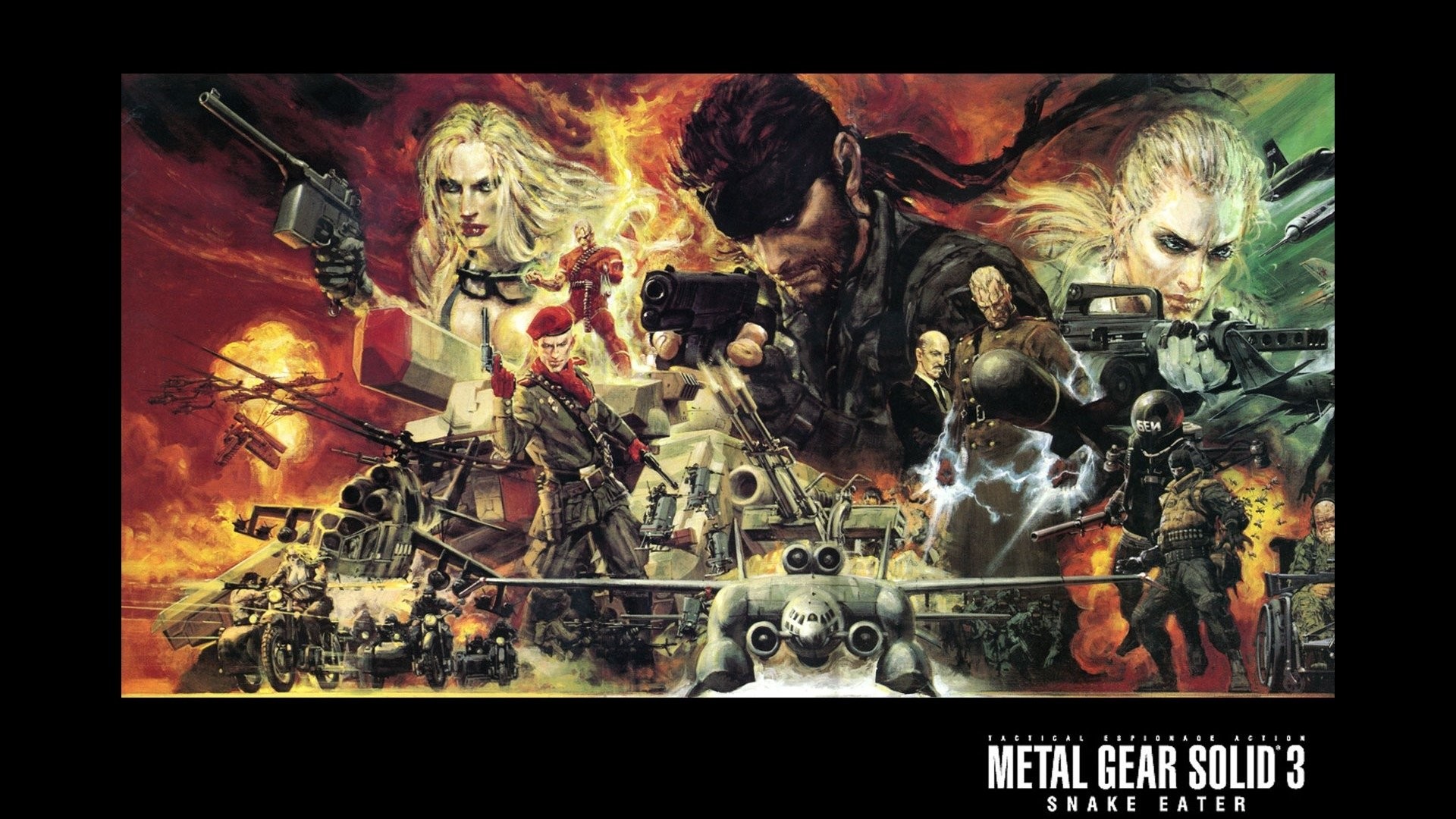 Naked Snake, The Boss, EVA, Metal Gear Solid 3: Snake Eater, Personaggi, sfondo 16:9 Full HD