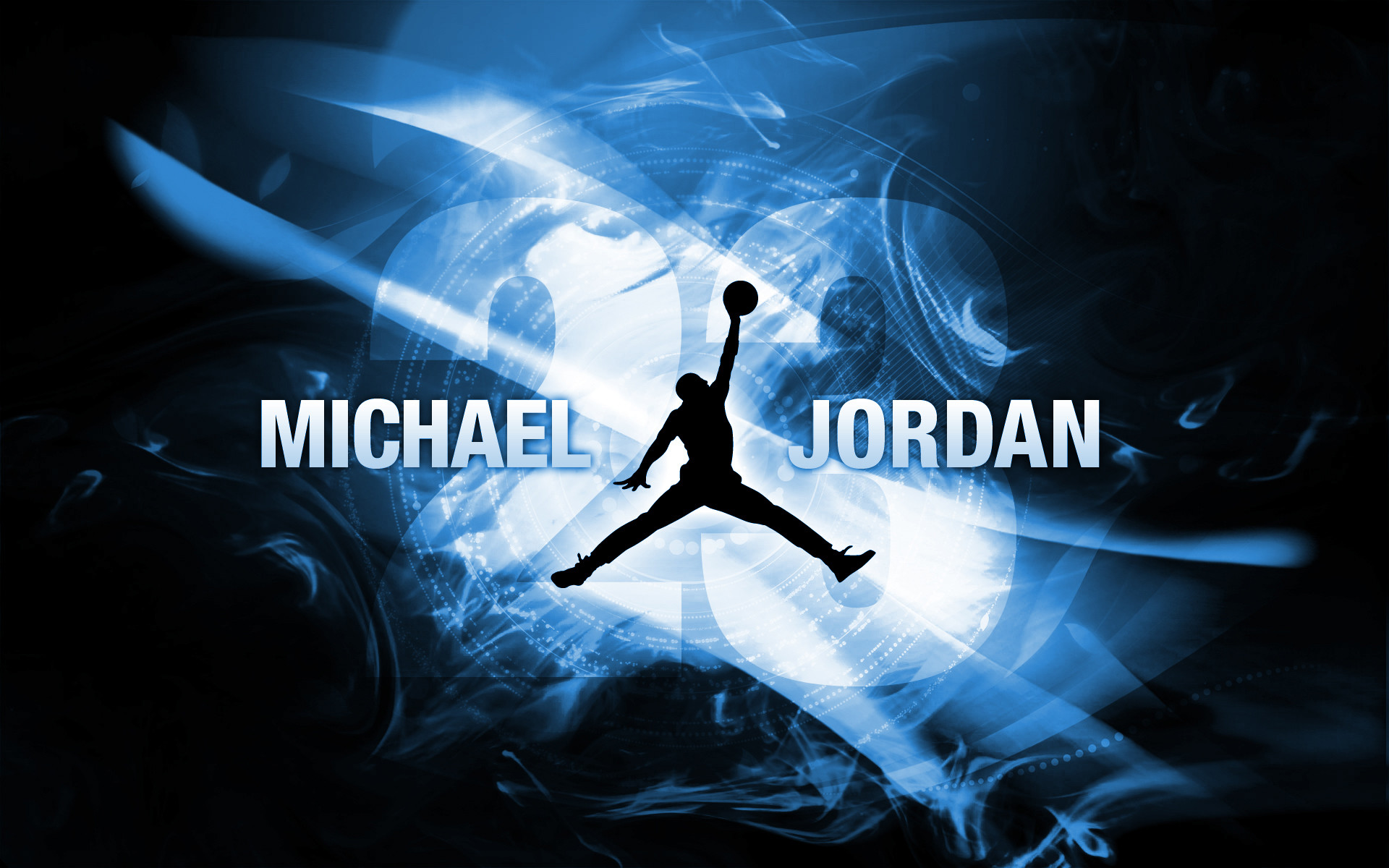 Michael Jordan, Jumpman, Air Jordan, Blu, 16:10 Full HD, sfondo widescreen