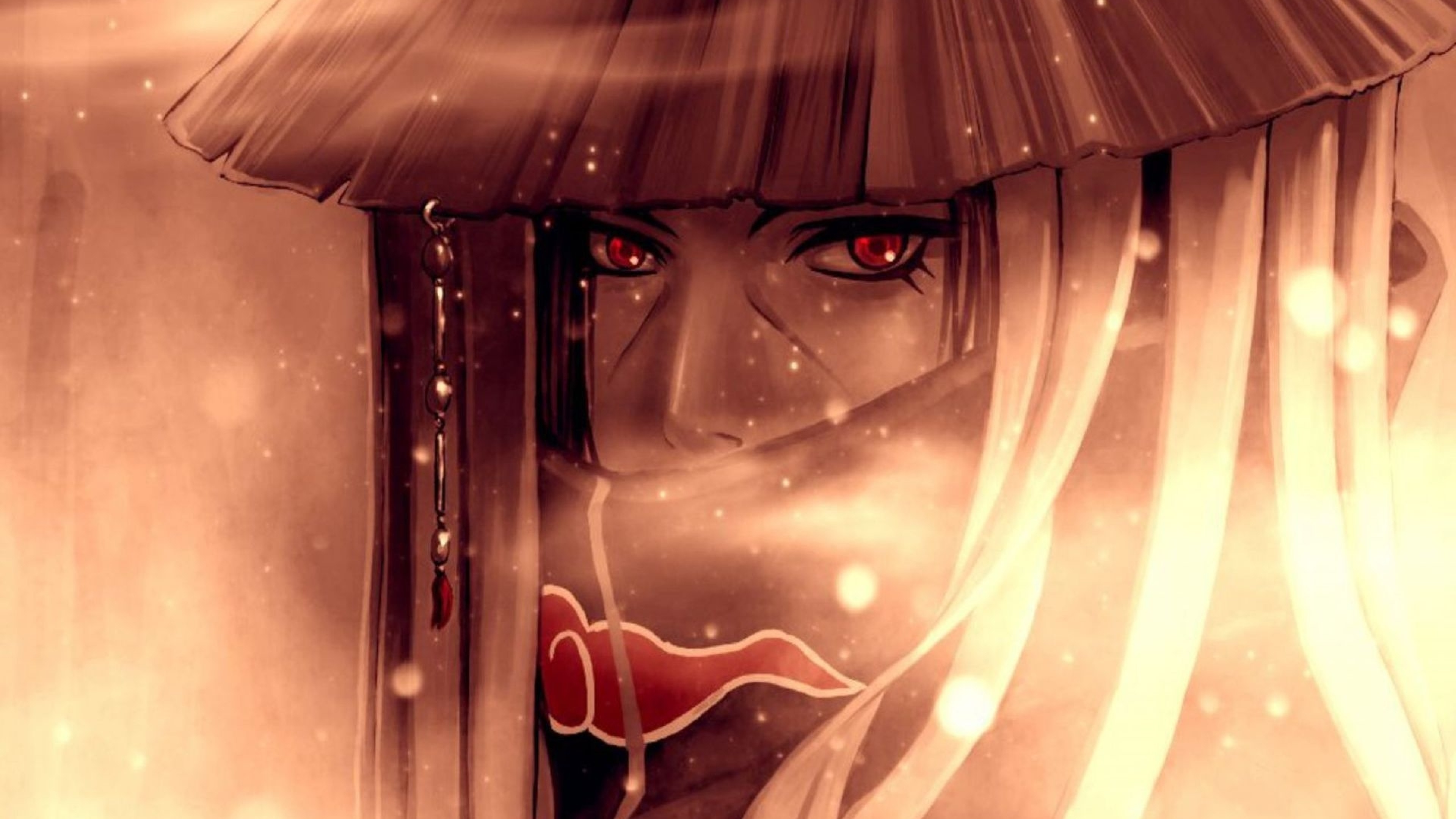 Itachi Uchiha, Sharingan, Akatsuki, Naruto, 4K, sfondo per PC e portatile