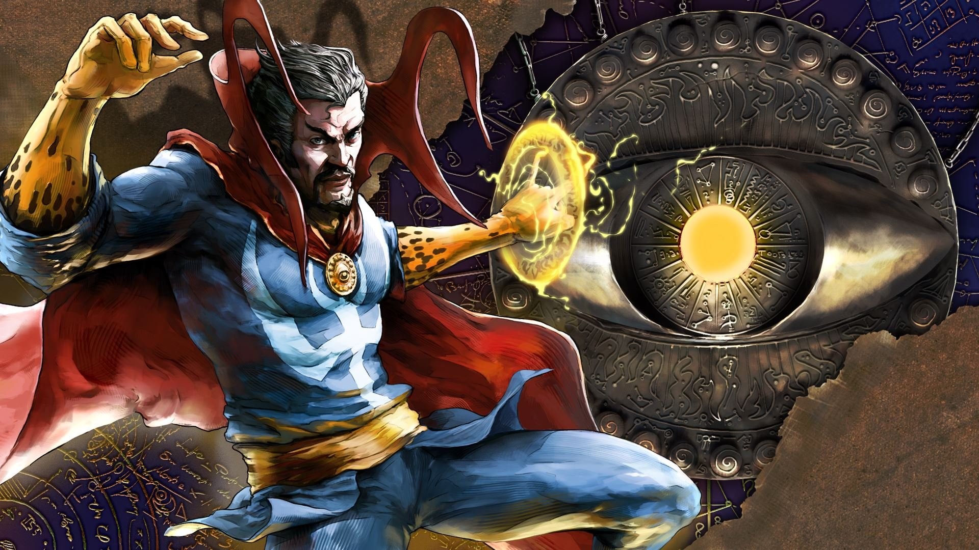 Doctor Strange, Marvel Comics, Occhio, Steampunk, Full HD, sfondo desktop
