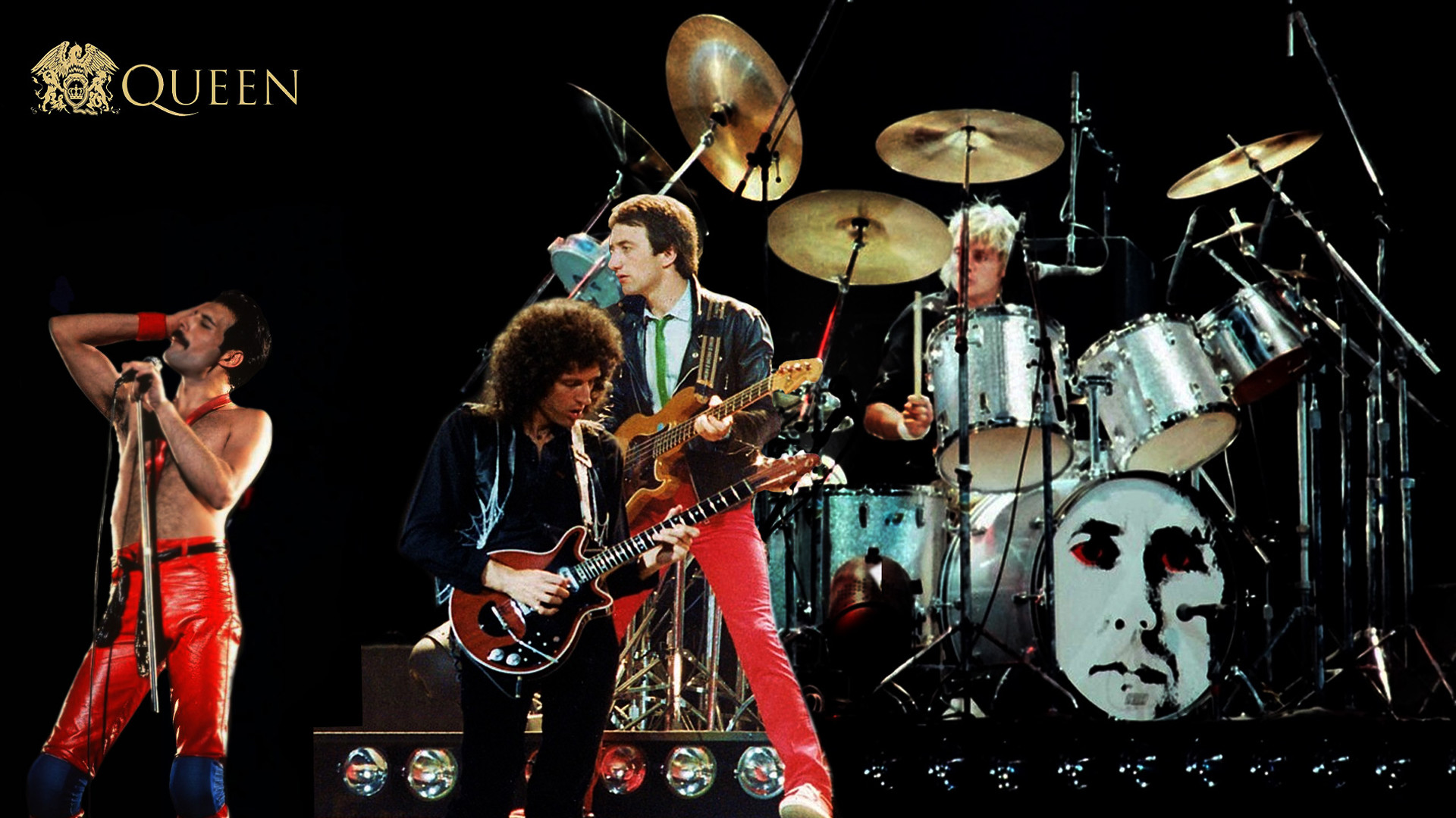 Queen, Freddie Mercury, Brian May, Roger Taylor, Concerto, 1920x1080, wallpaper desktop