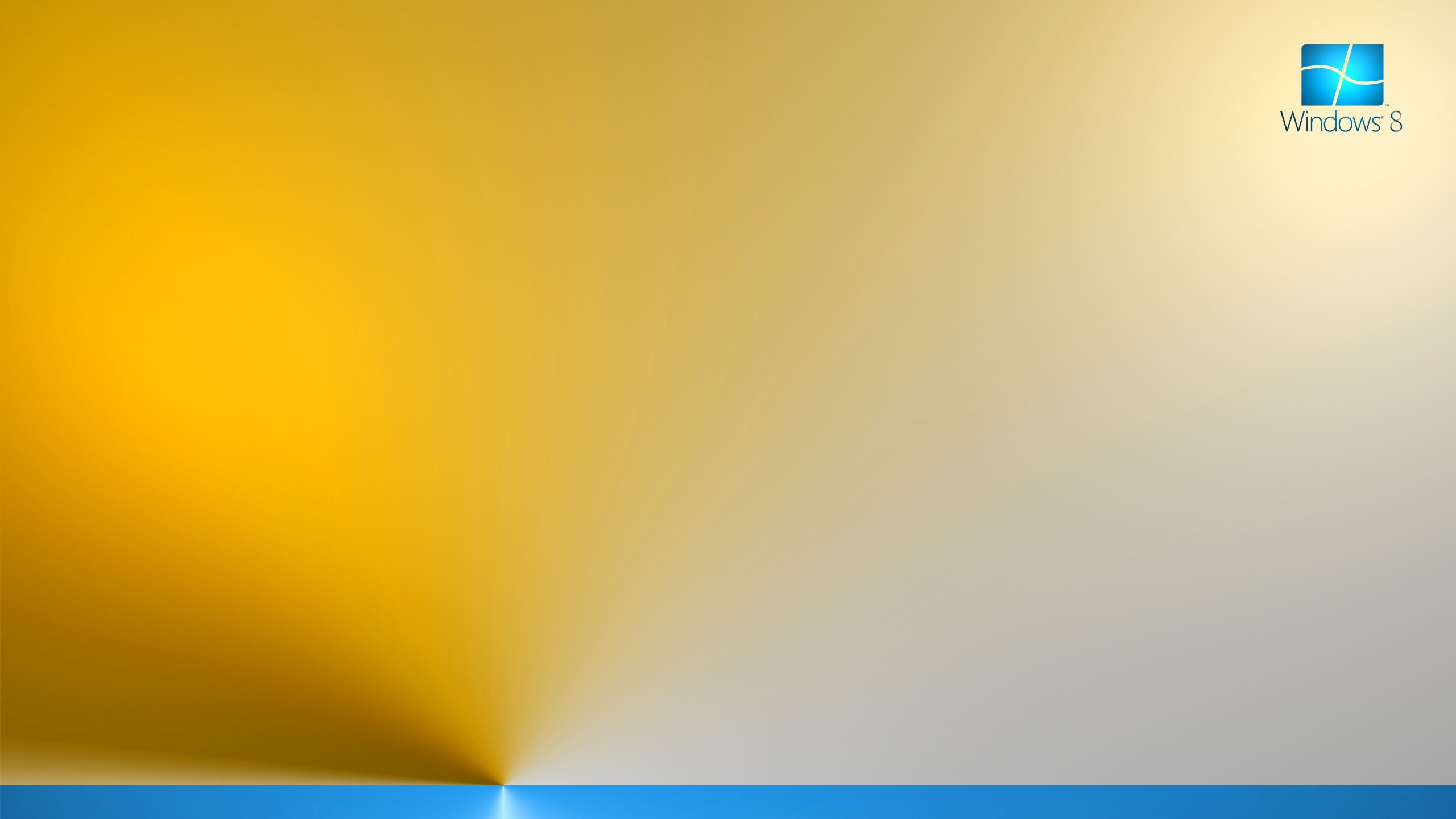 Windows 8, Logo Windows, Giallo, Sfumature, 16:9 2K, sfondo widescreen