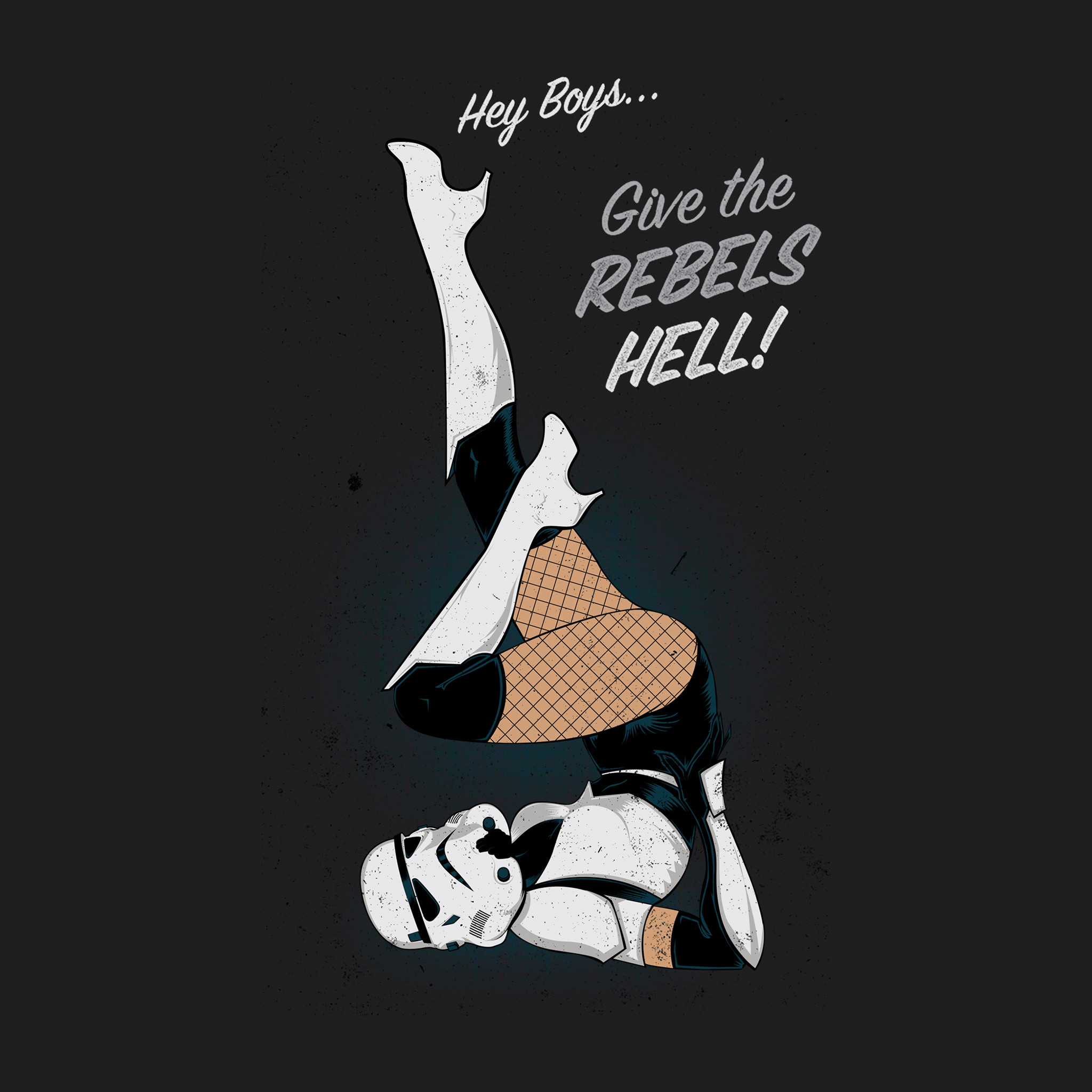 Stormtrooper, Star Wars, Give the rebels hell, Illustrazione, sfondo per iPad e tablet